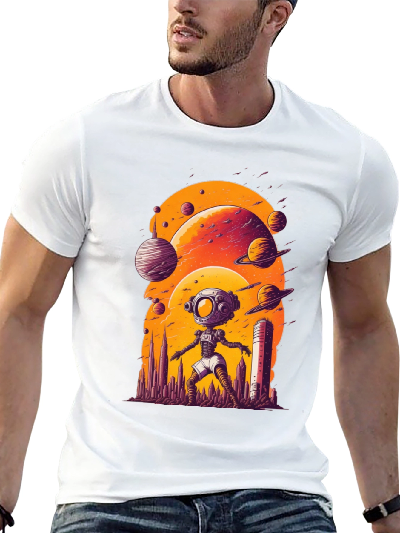 Sci-Fi Planet T-Shirt