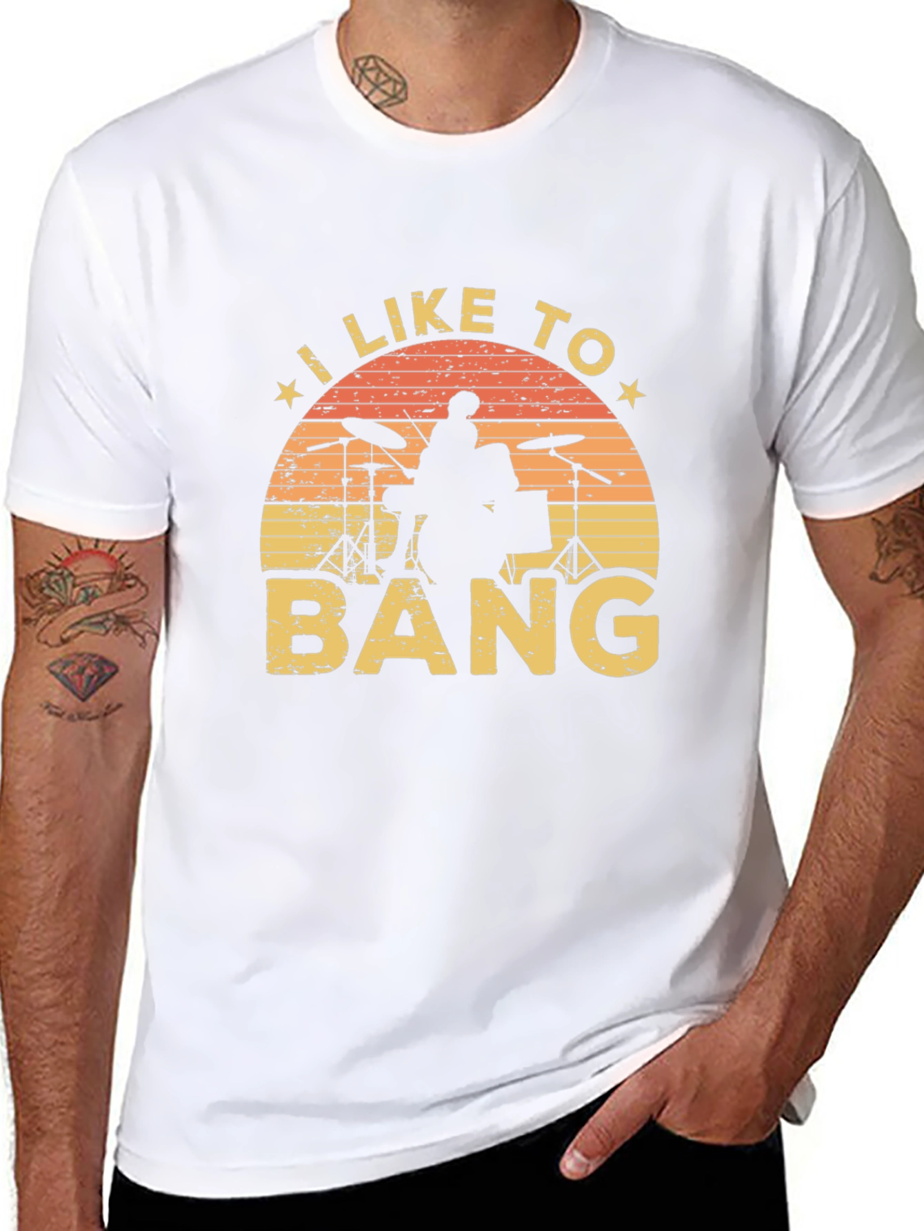 I Like to Bang Drummer T-Shirt