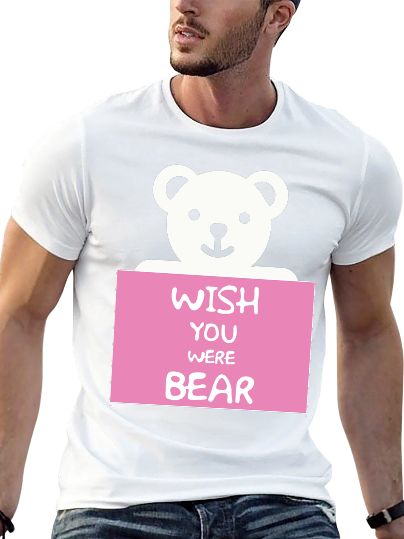 Wish You Were Bear T-Shirt - Cute Graphic Tee