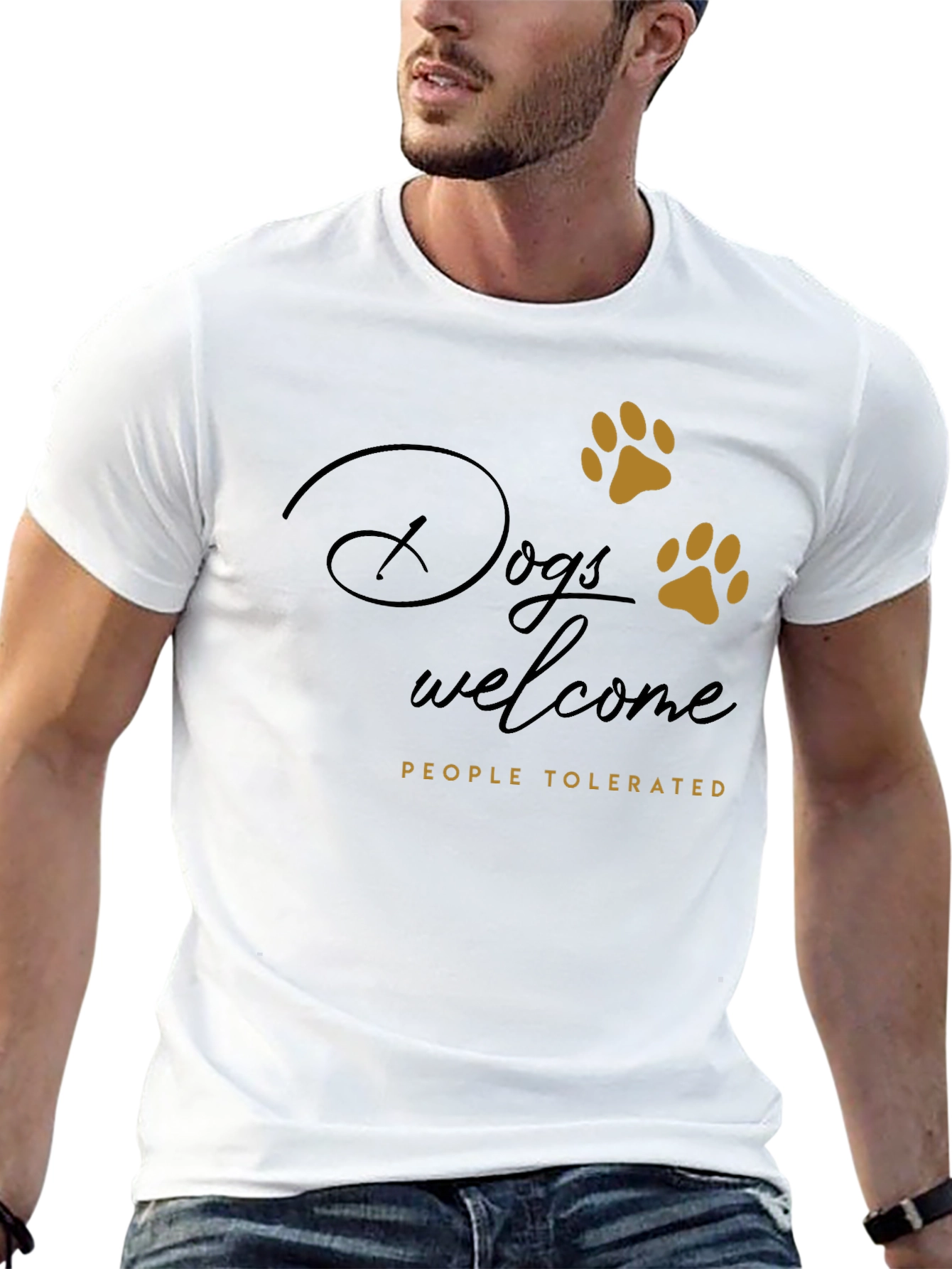 Dogs Welcome Tee - Funny Dog Lover Shirt