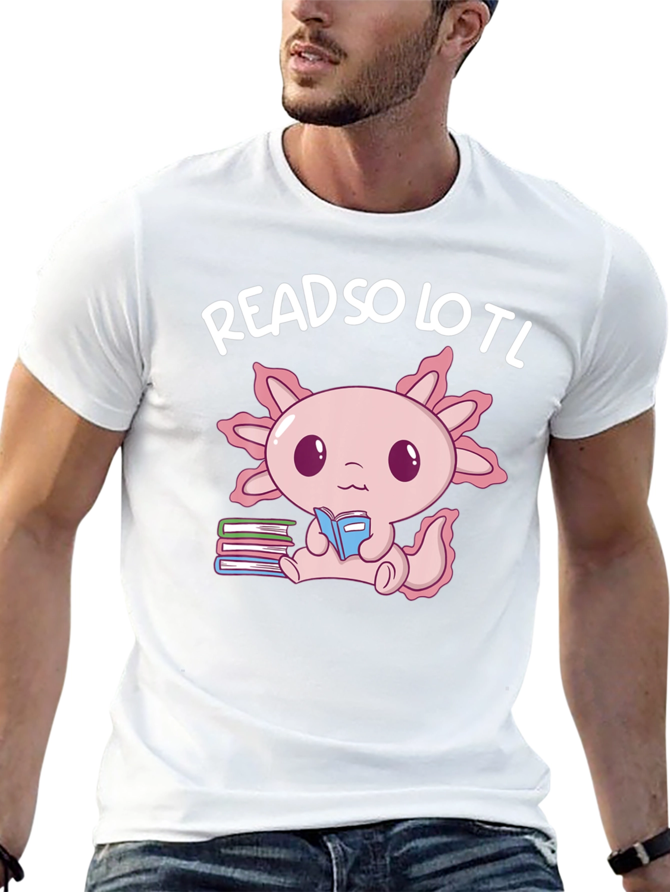 Read So Lotl Axolotl Reading Book T-Shirt