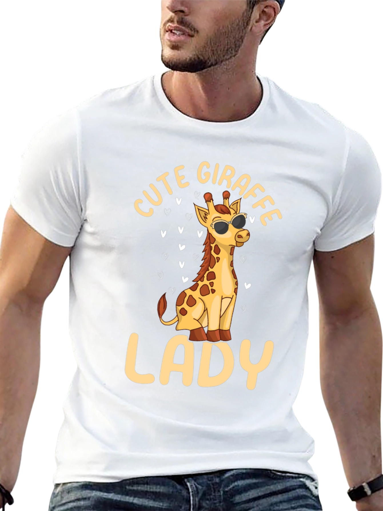 Cute Giraffe Lady T-Shirt - Stylish & Fun!