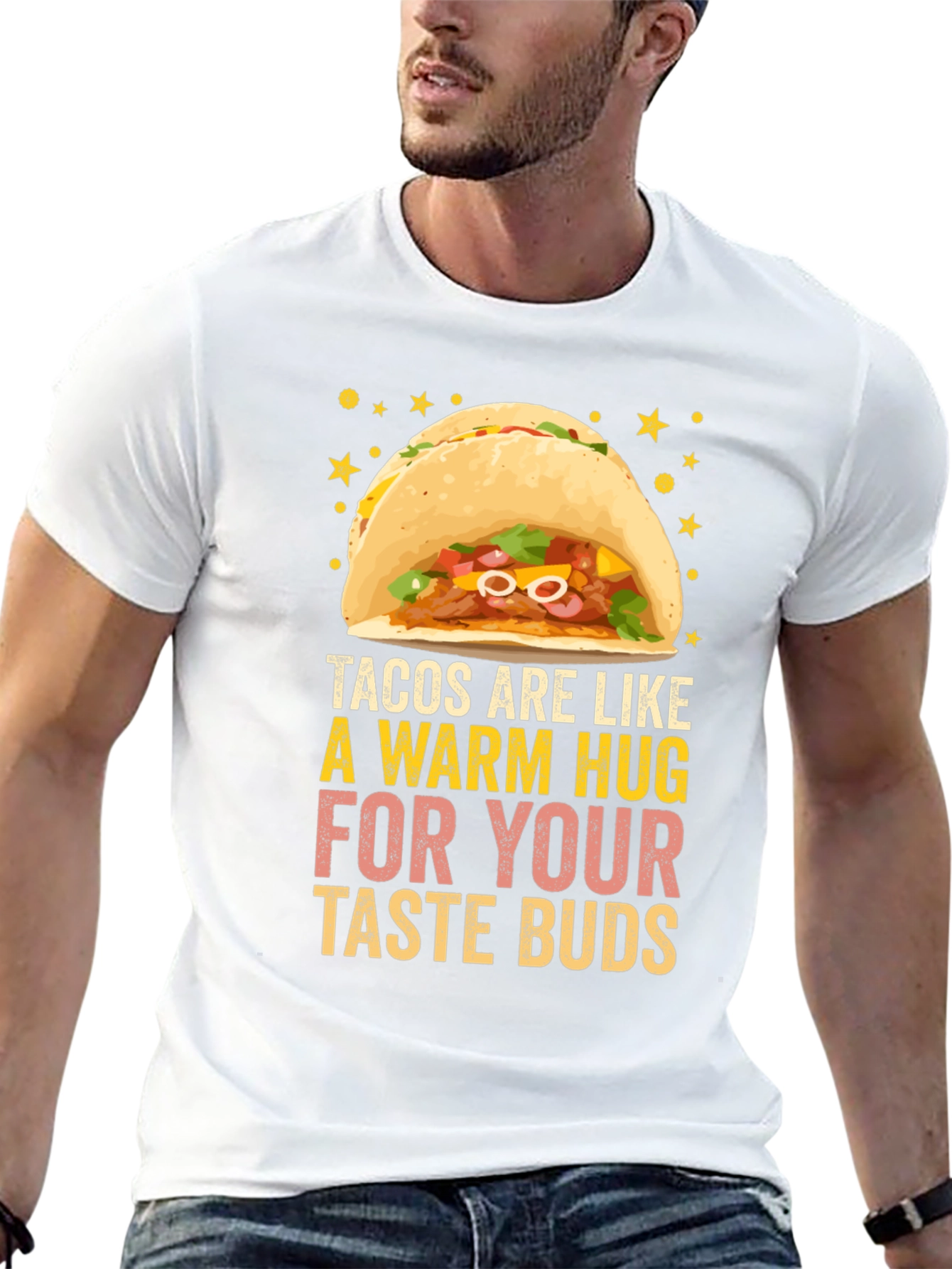 Tacos are Like a Warm Hug Funny Graphic T-Shirt
