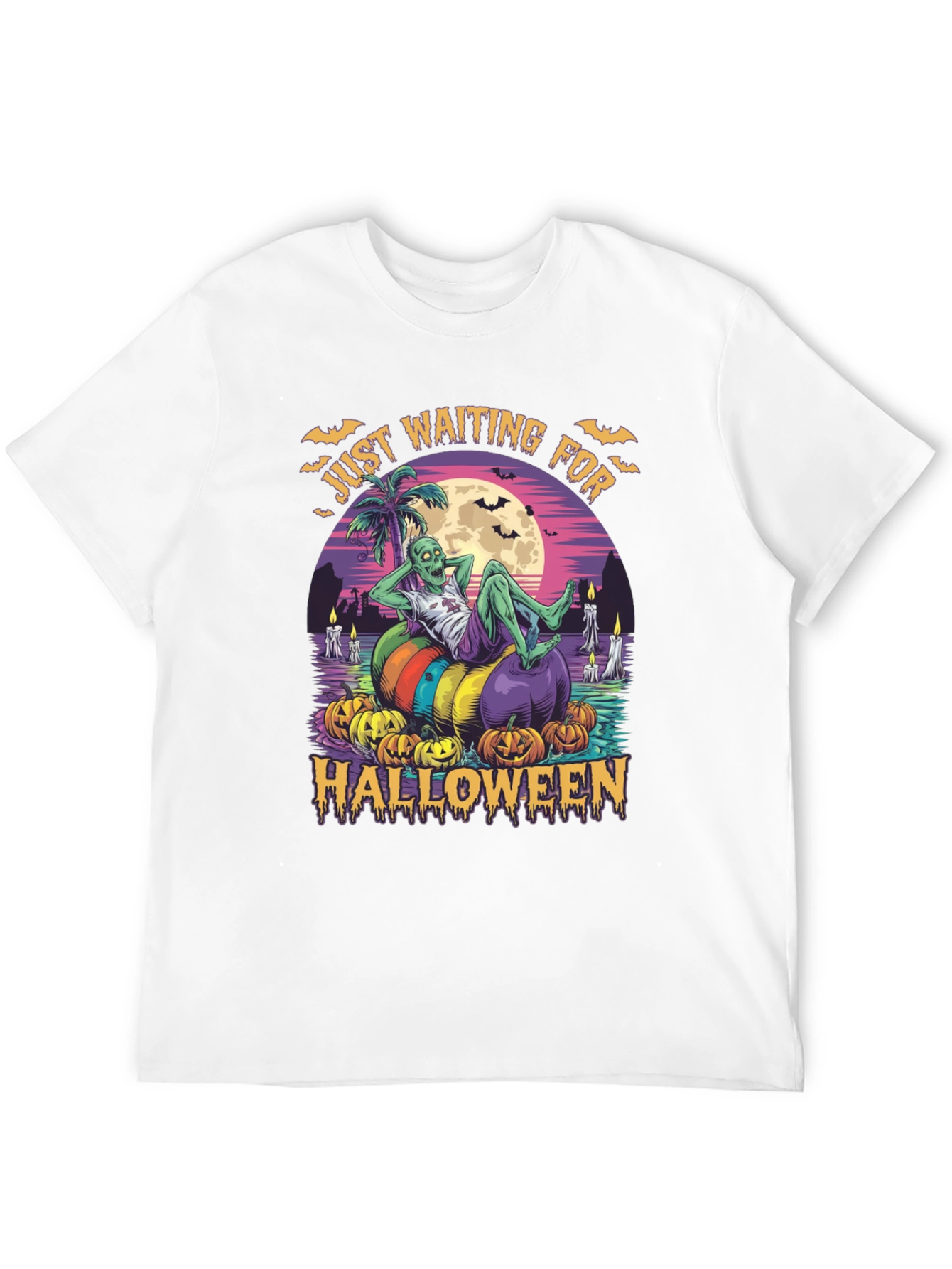 Zombie Halloween T-Shirt - Just Waiting for Halloween