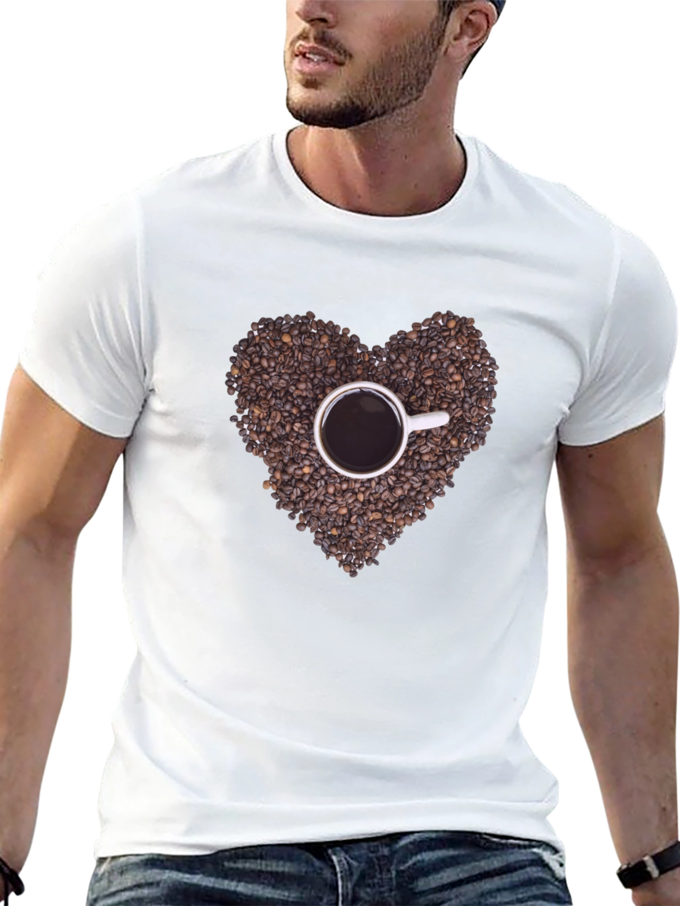 Coffee Bean Heart T-Shirt