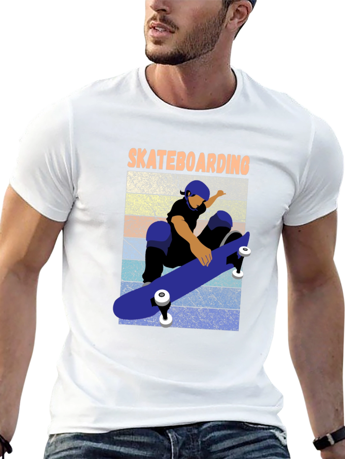 Skateboarding T-Shirt - Retro Skateboard Design