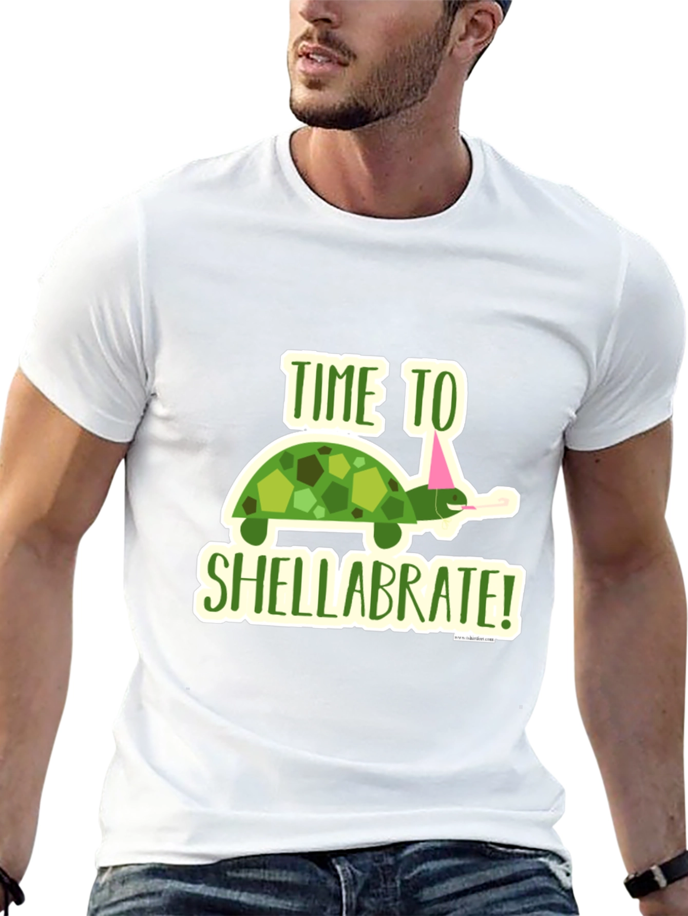 Time to Shellabrate! Turtle Graphic T-Shirt