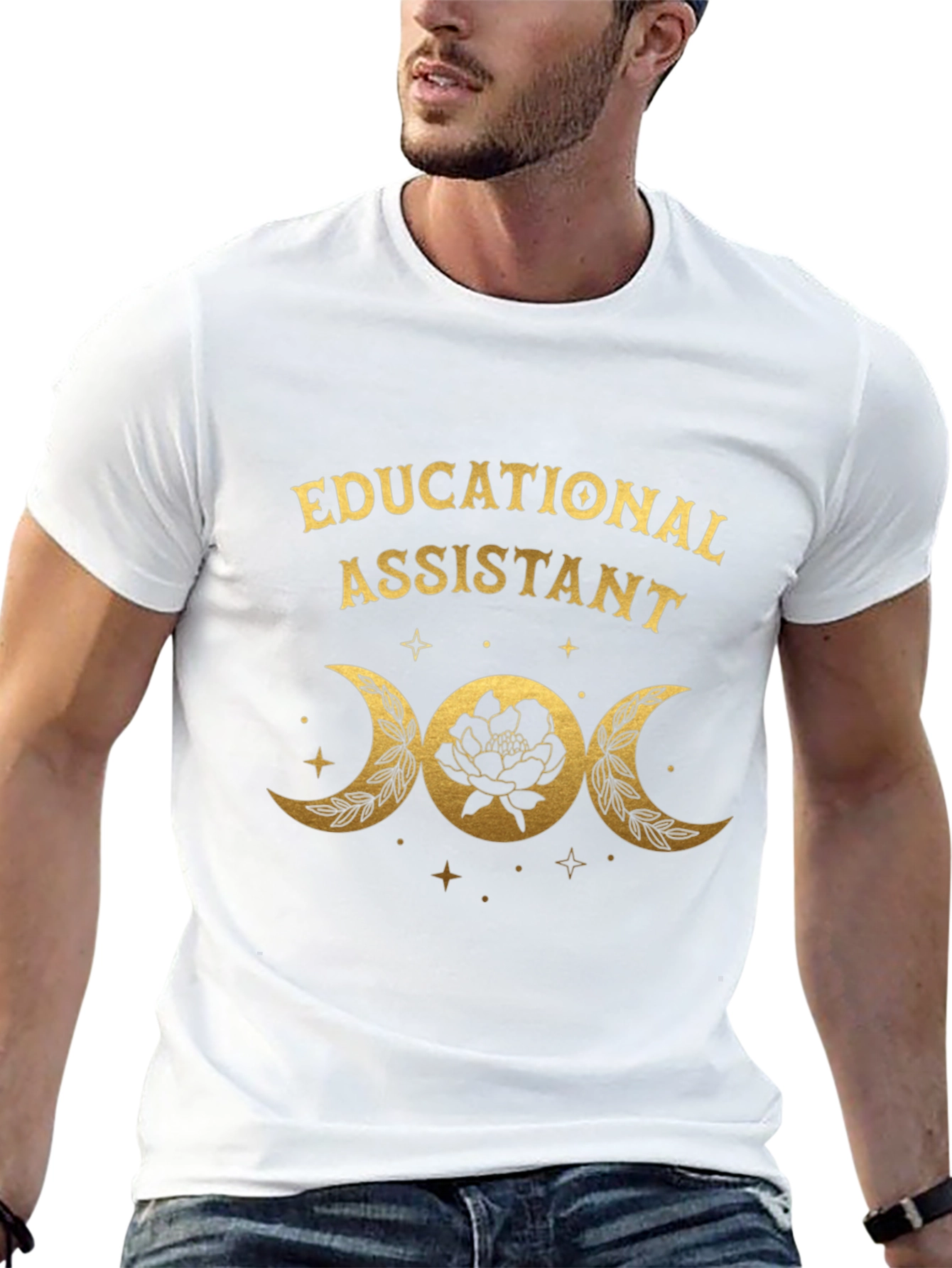 Educational Assistant Moon Phase T-Shirt