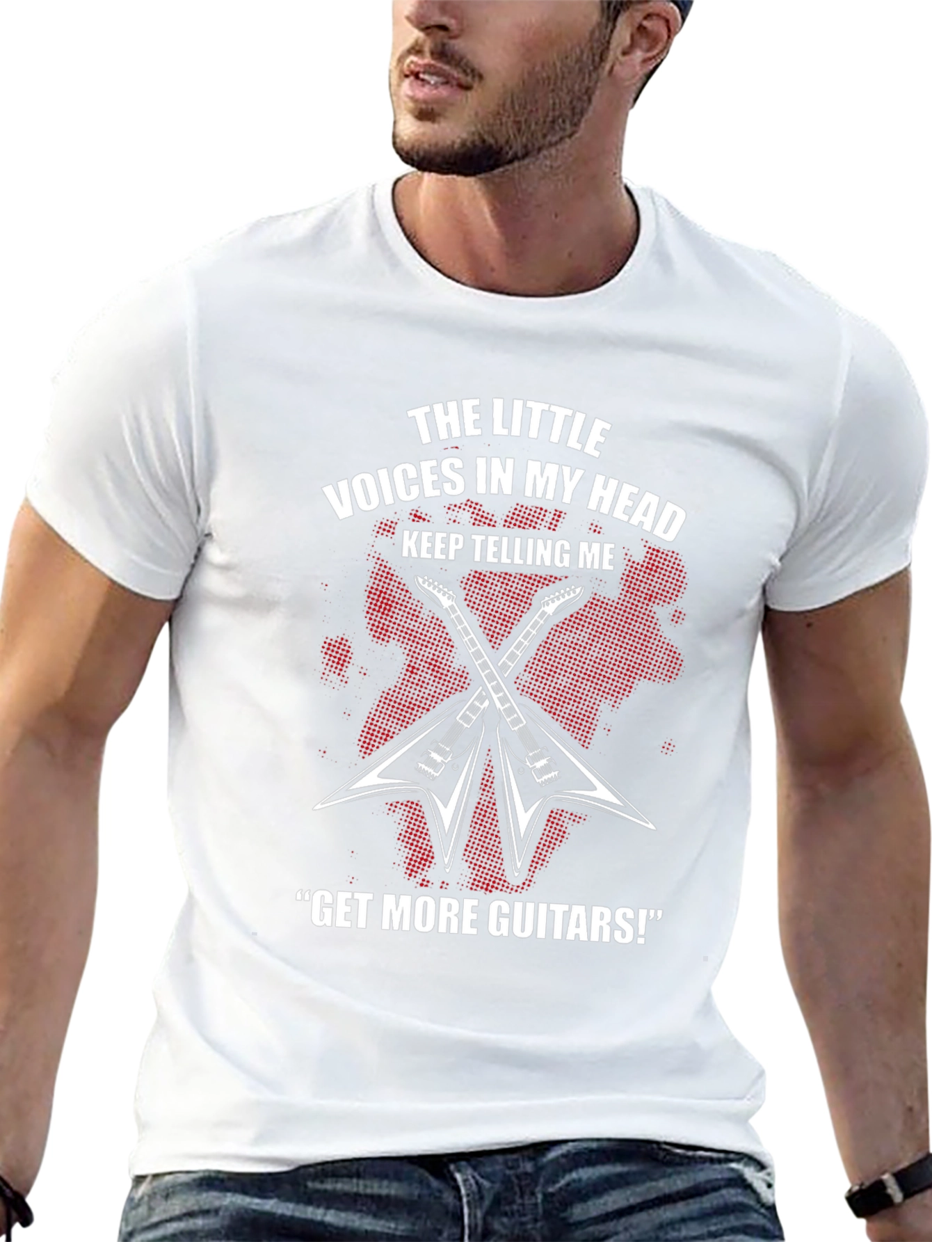 The Little Voices Guitar T-Shirt - Rock Music Tee