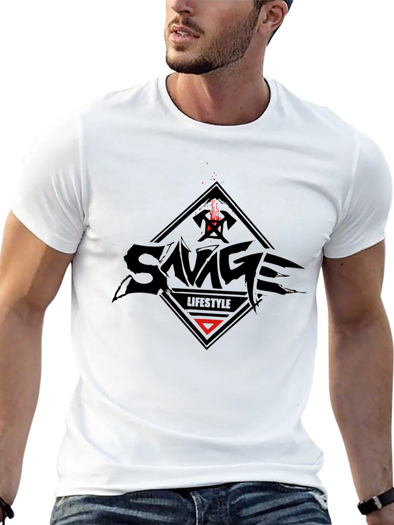 Savage Lifestyle Graphic Tee - Black