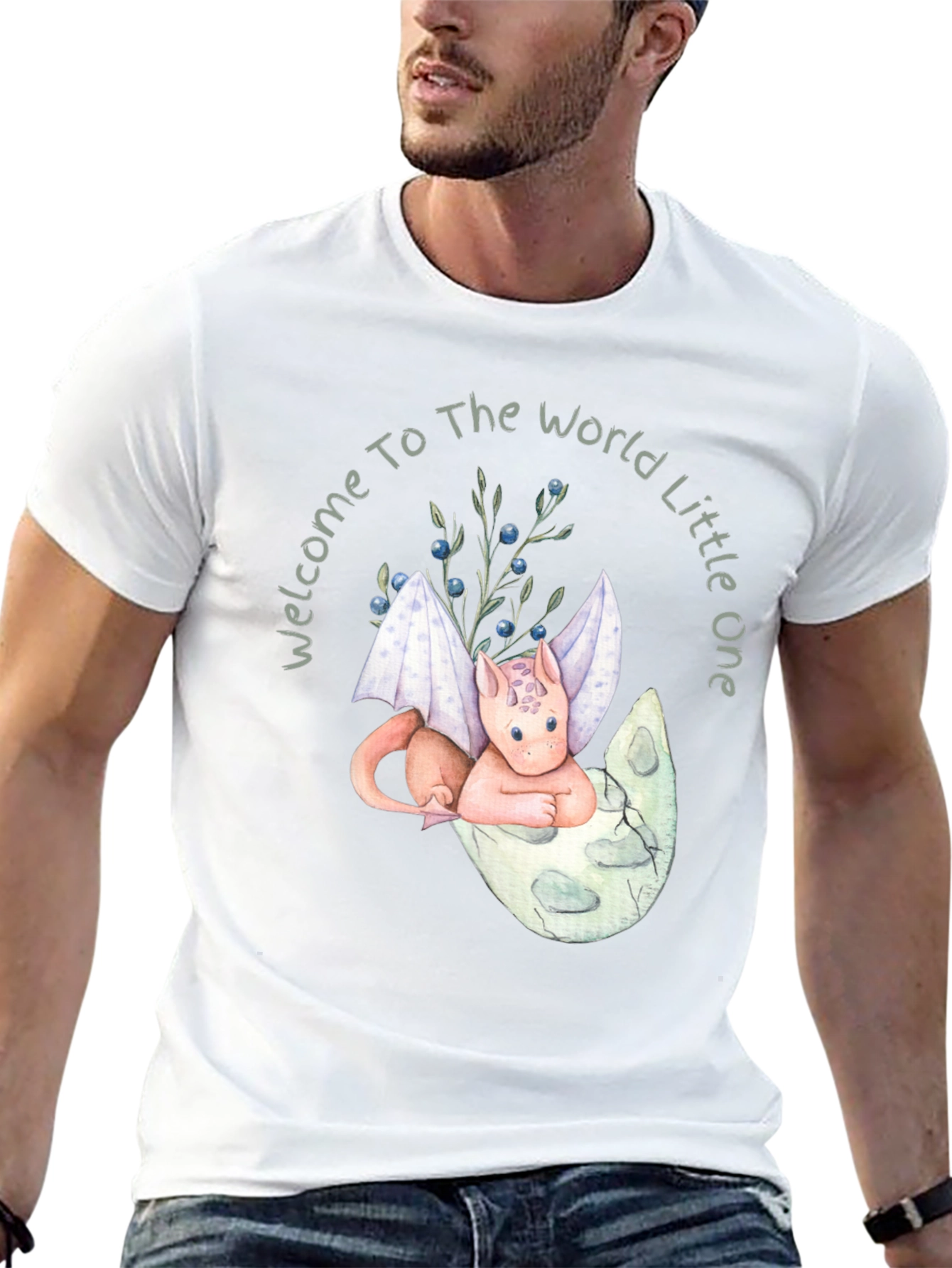 Welcome Dragon Baby Graphic Tee