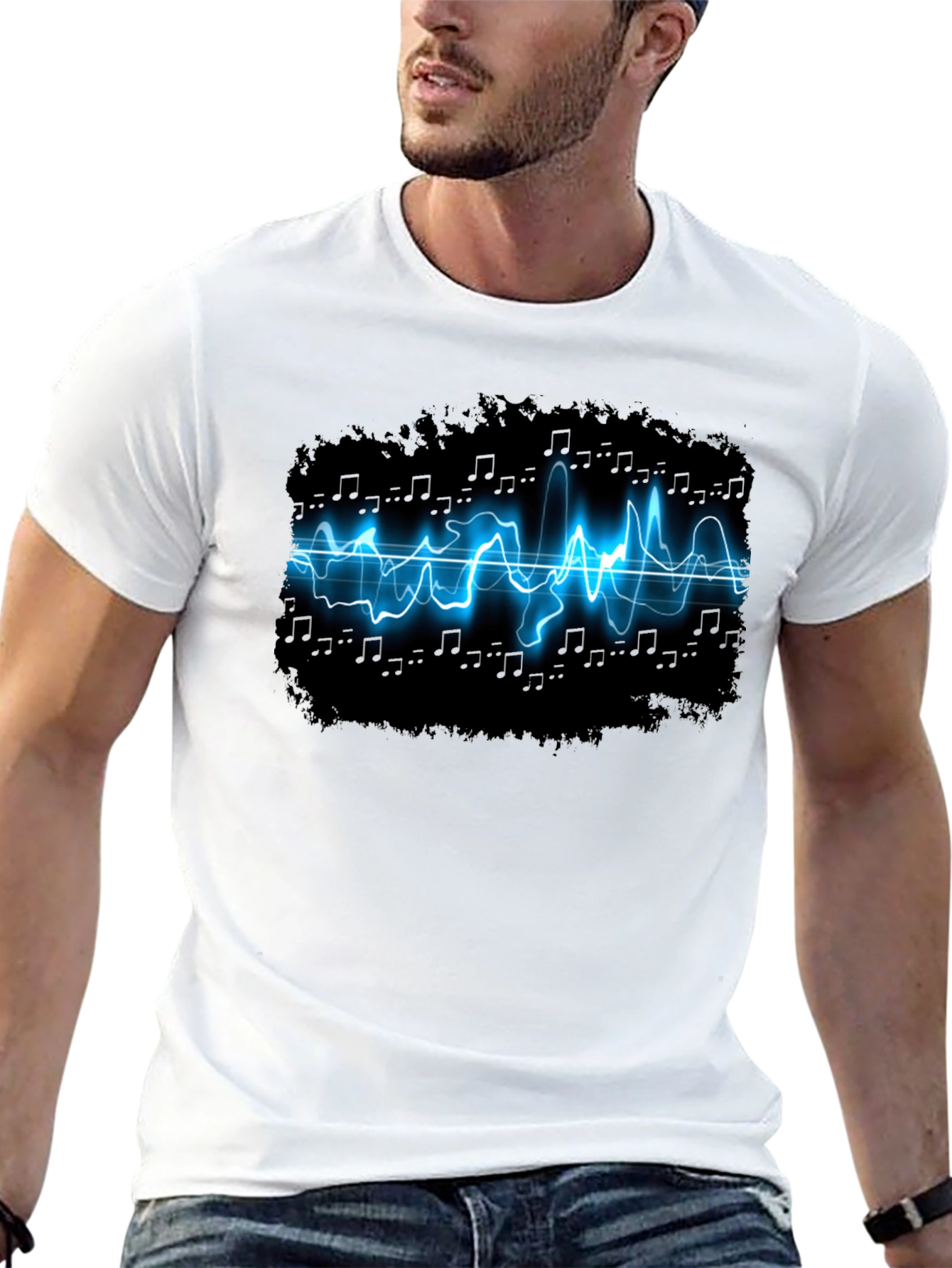Electro-Music Graphic Black T-Shirt
