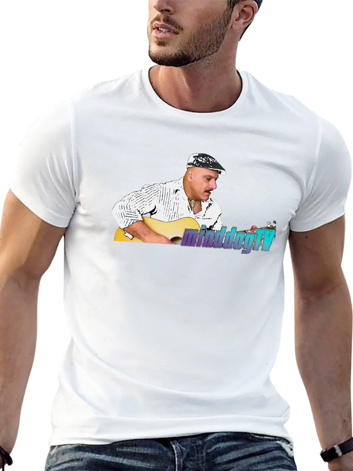 Minddogtv Guitarist Black T-Shirt