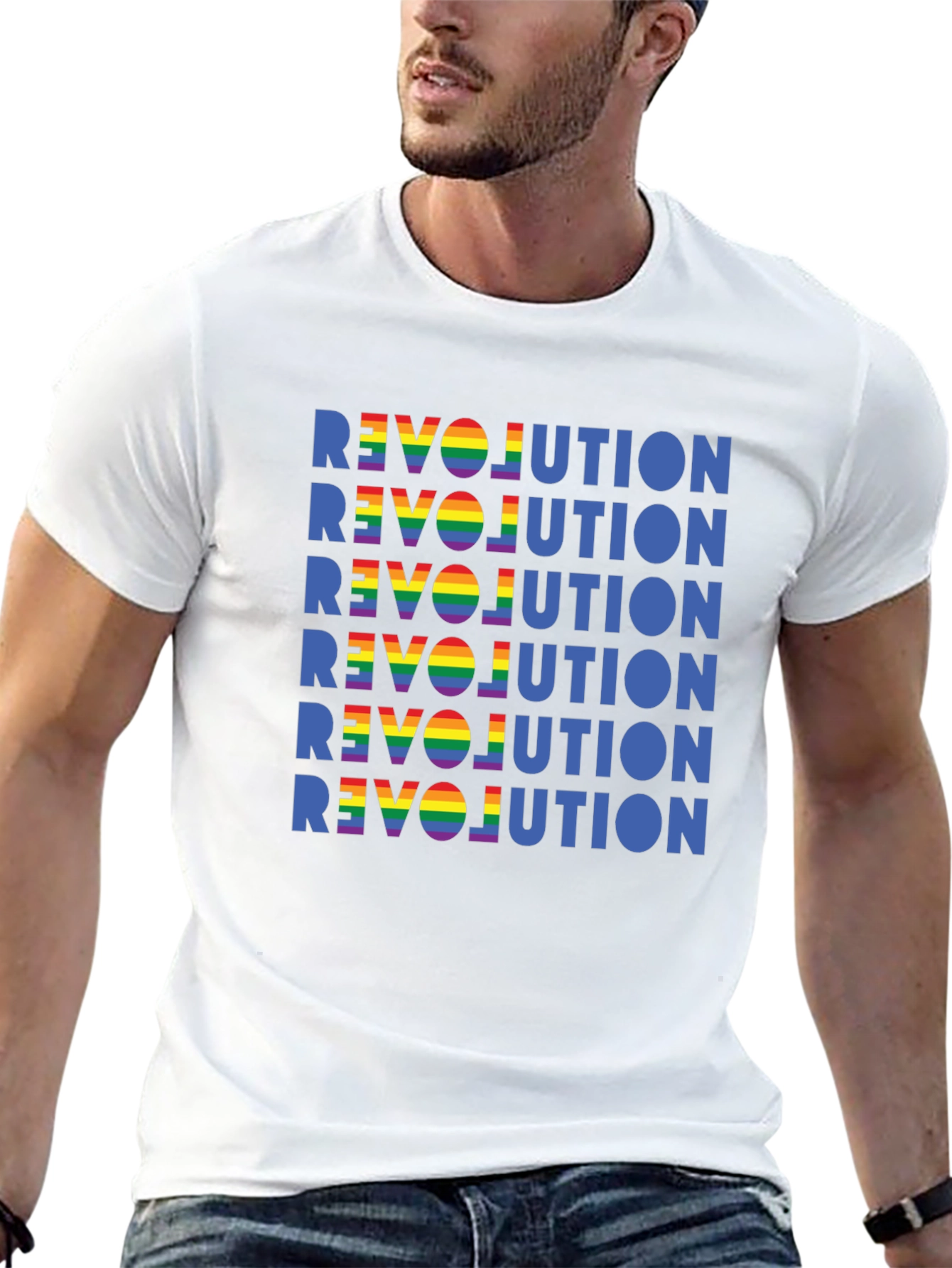 Rainbow Revolution Graphic Tee - Pride Unisex