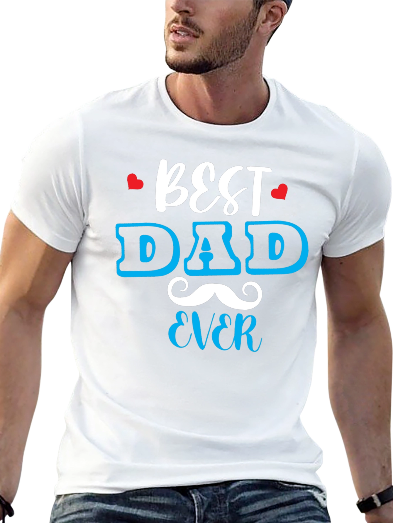 Best Dad Ever Graphic Tee - Fathers Day Gift
