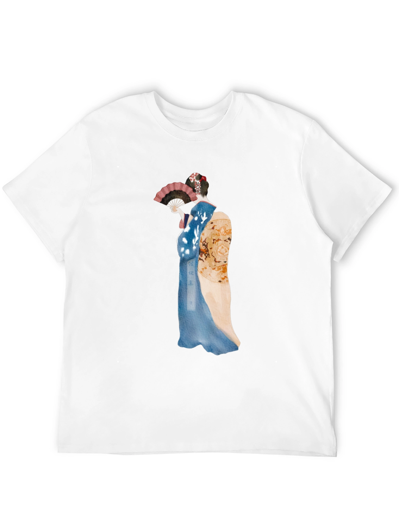 Geisha Graphic Tee - Black Cotton T-Shirt