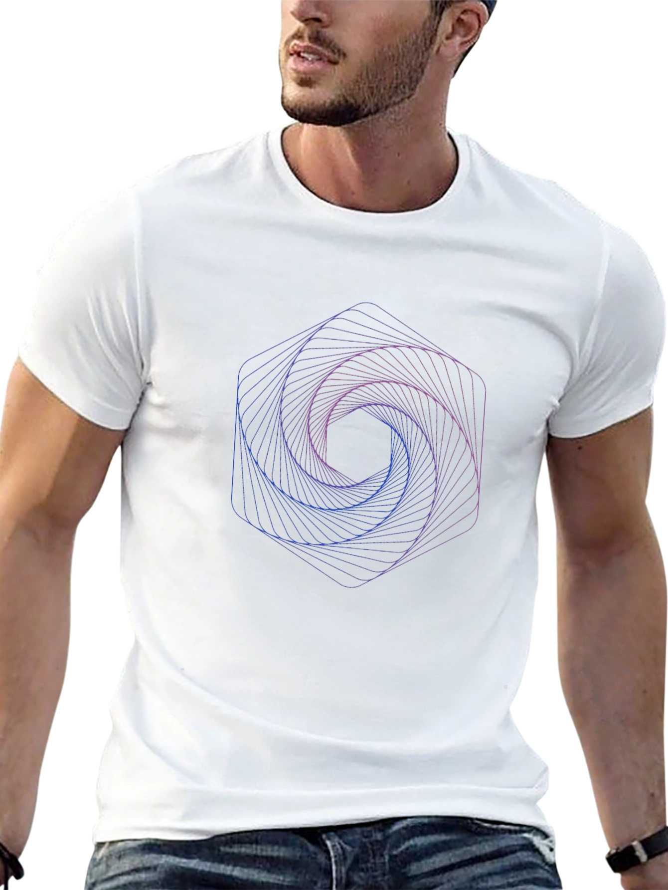 Geometric Swirl T-Shirt