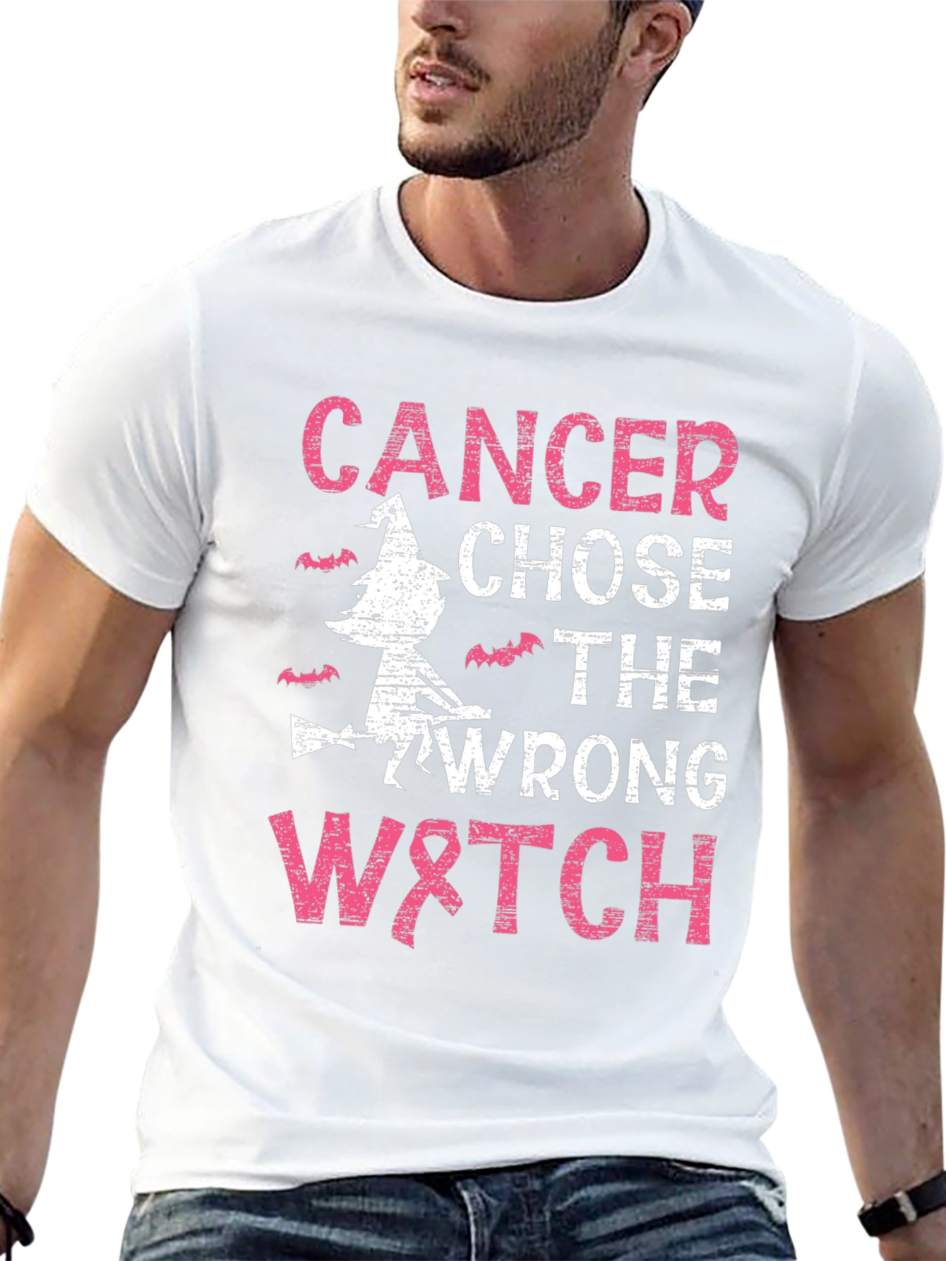 Cancer Chose Wrong Witch T-Shirt
