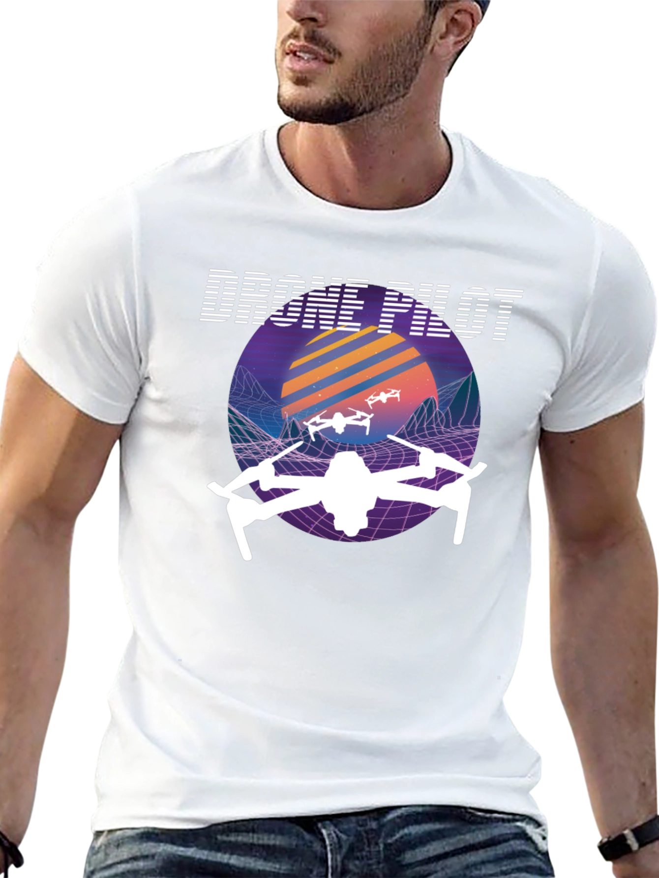 Drone Pilot Retro Style T-Shirt