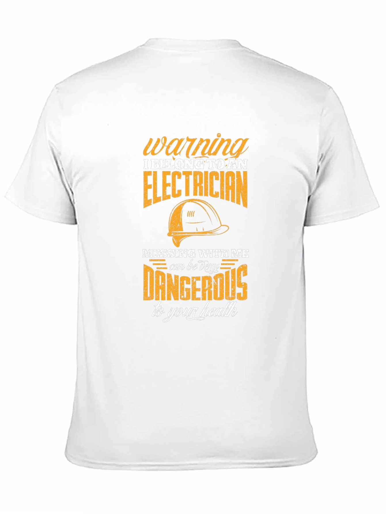 Electrician Warning T-Shirt - Funny Bold Design