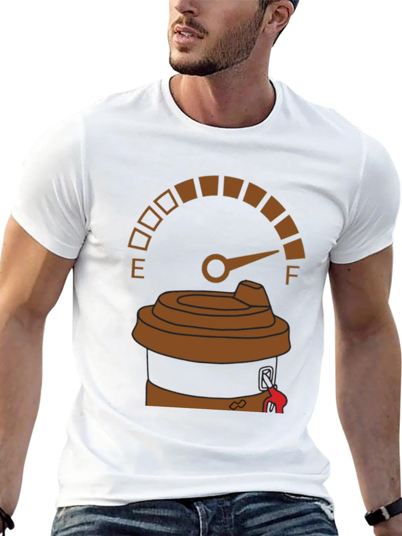 Coffee Fuel Gauge Graphic Tee