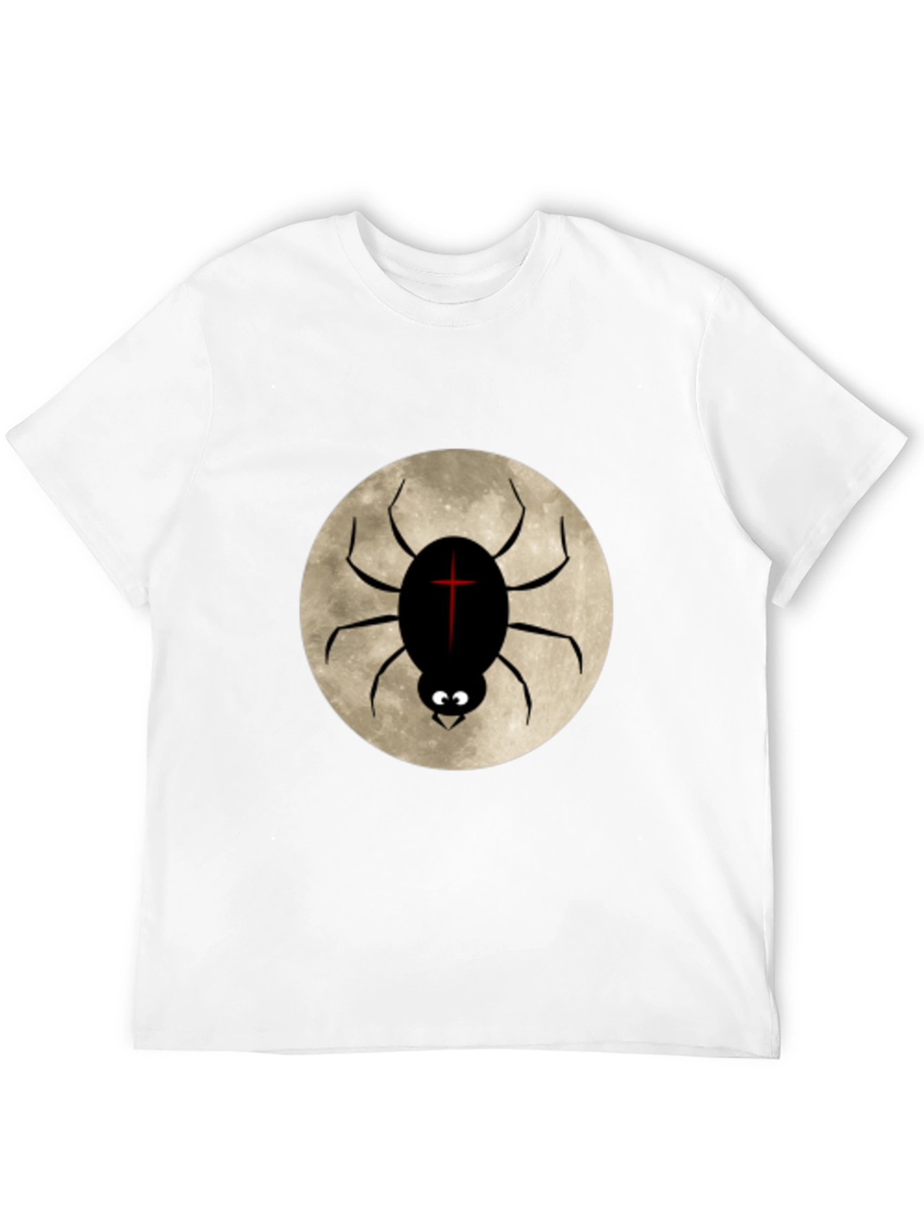 Spider Moon Graphic Tee - Gothic Style