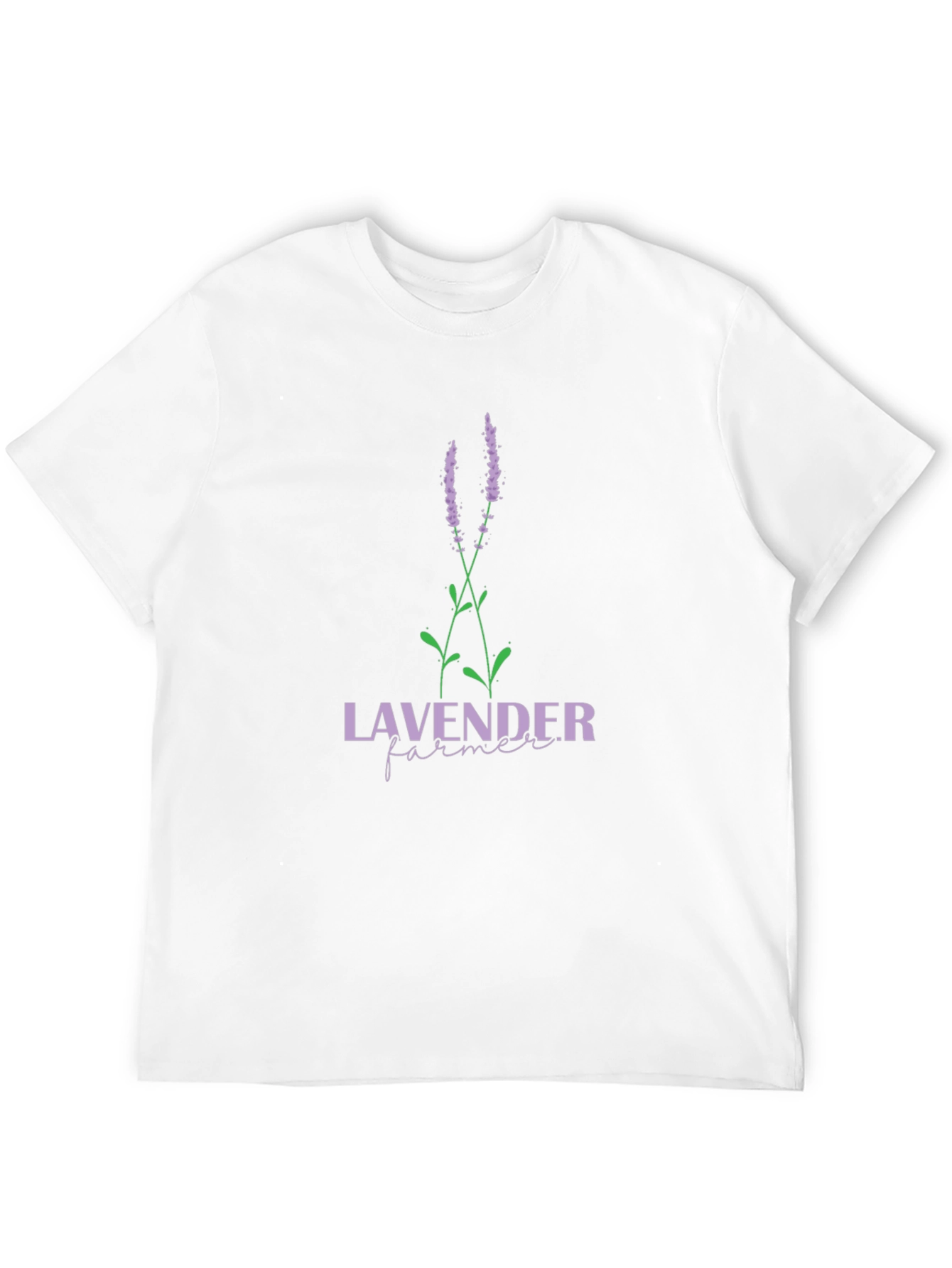 Lavender Farmer Graphic T-Shirt - Black