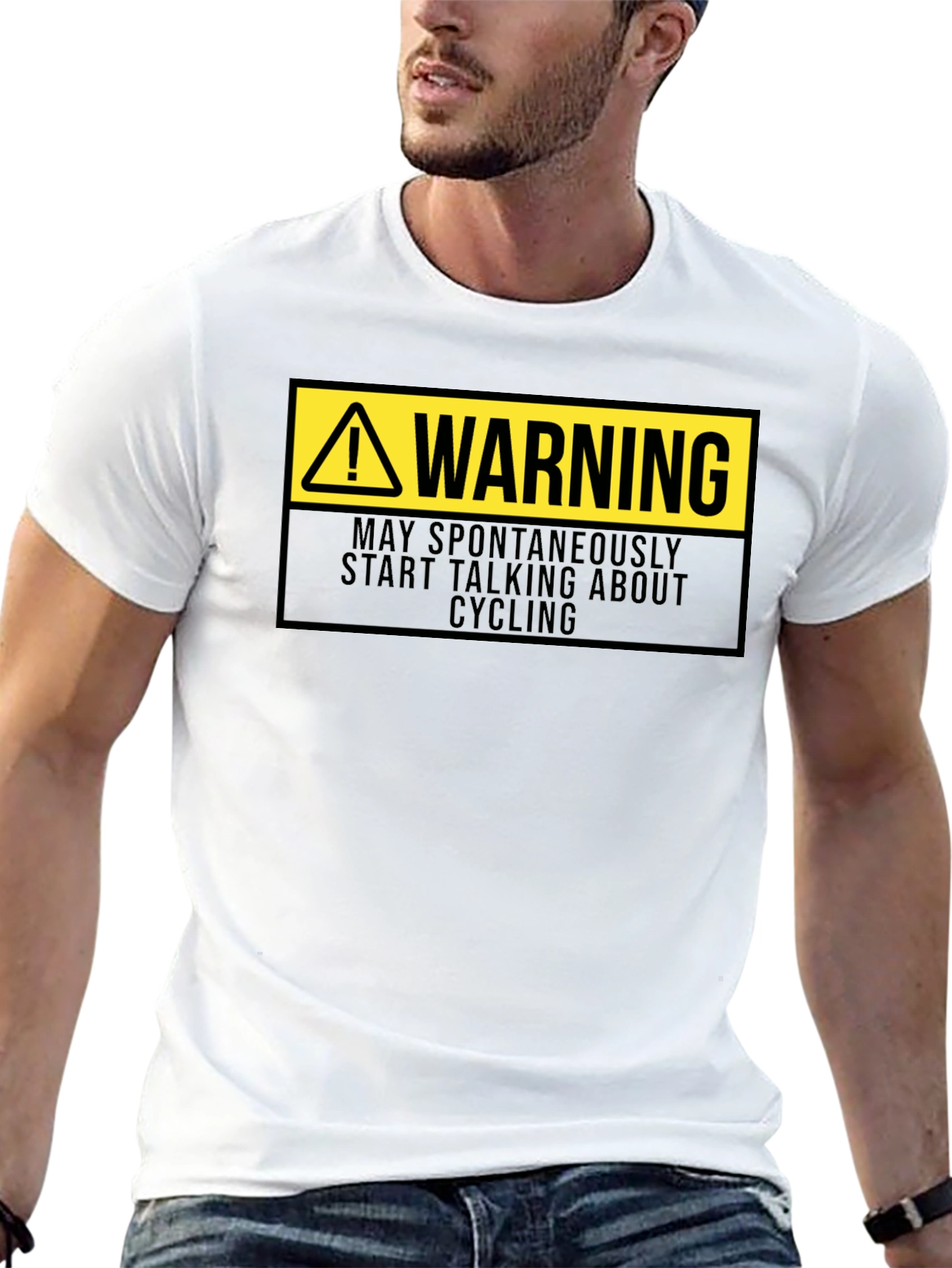 Warning: May Spontaneously Talk Cycling T-Shirt