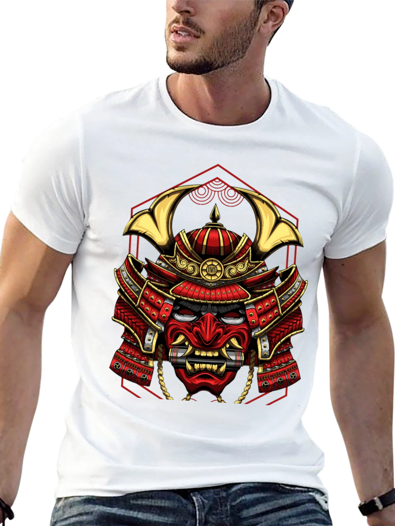 Samurai Warrior Graphic Tee - Unique Design