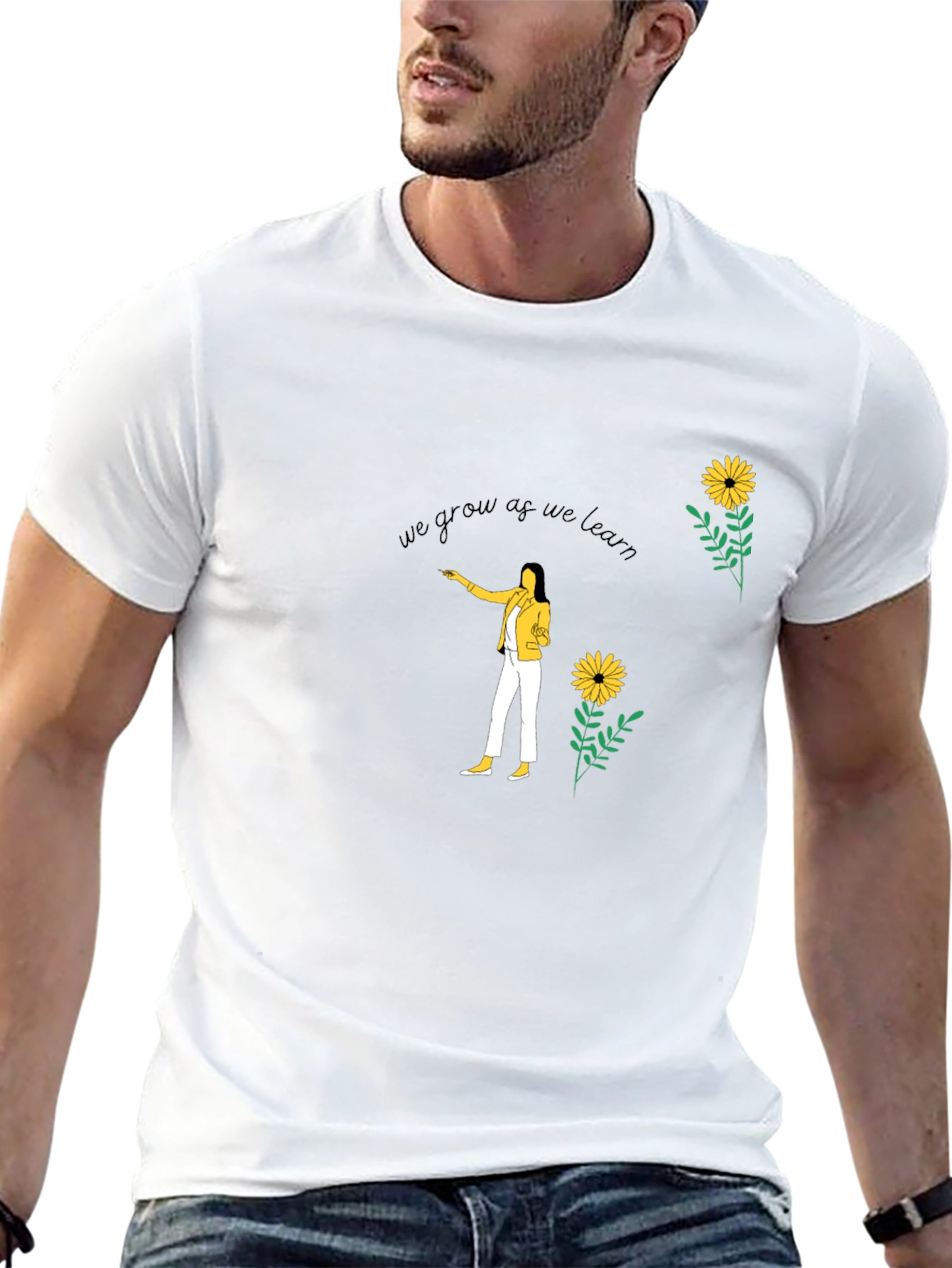 We Grow As We Learn Graphic Tee