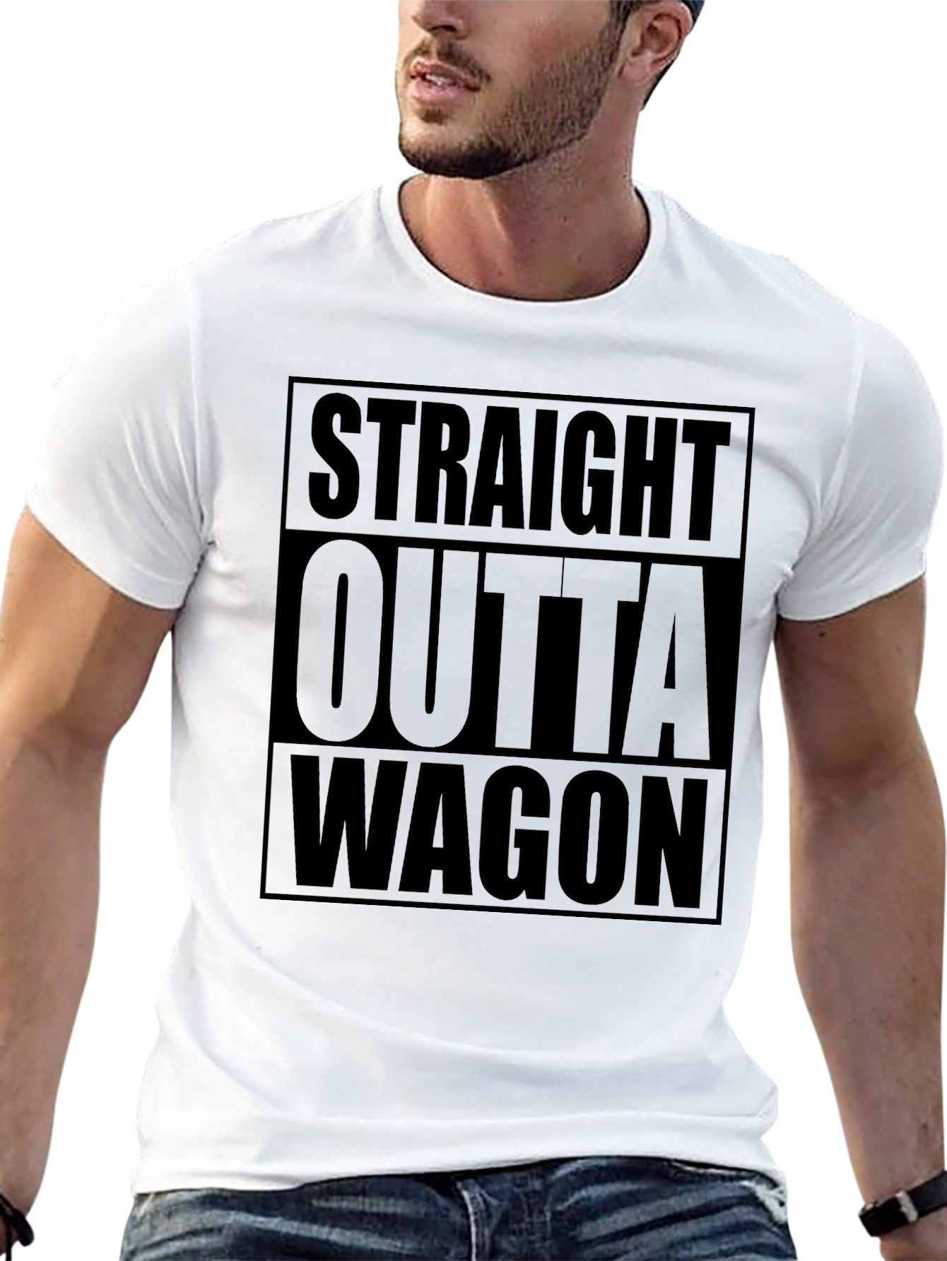 Straight Outta Wagon - Novelty Graphic Tee