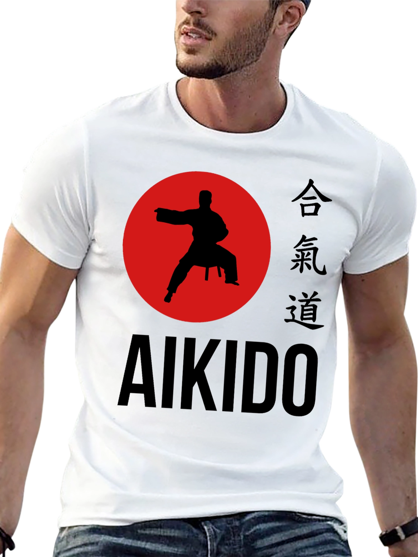 Aikido Martial Arts T-Shirt - Black