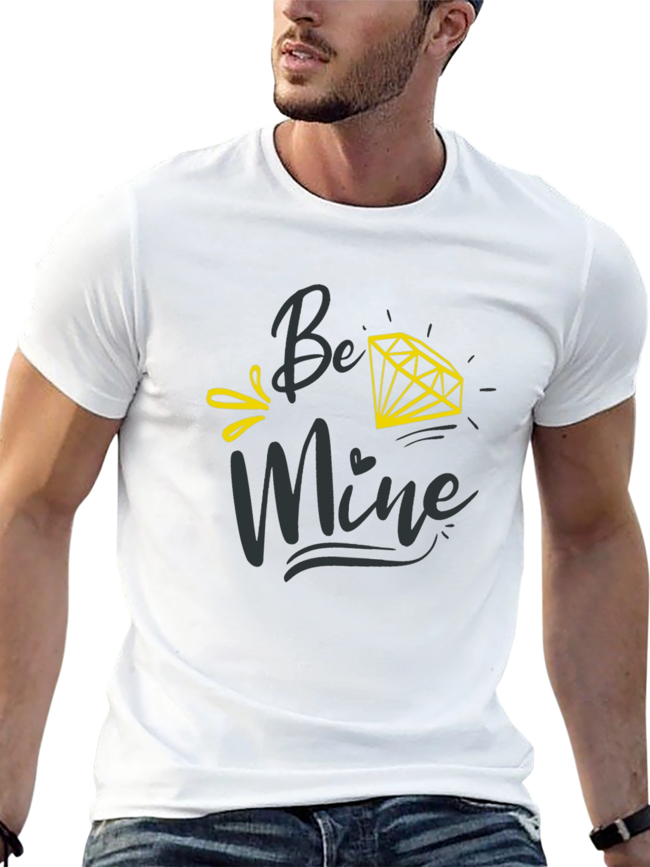 Be Mine Diamond Graphic Tee - Stylish & Trendy