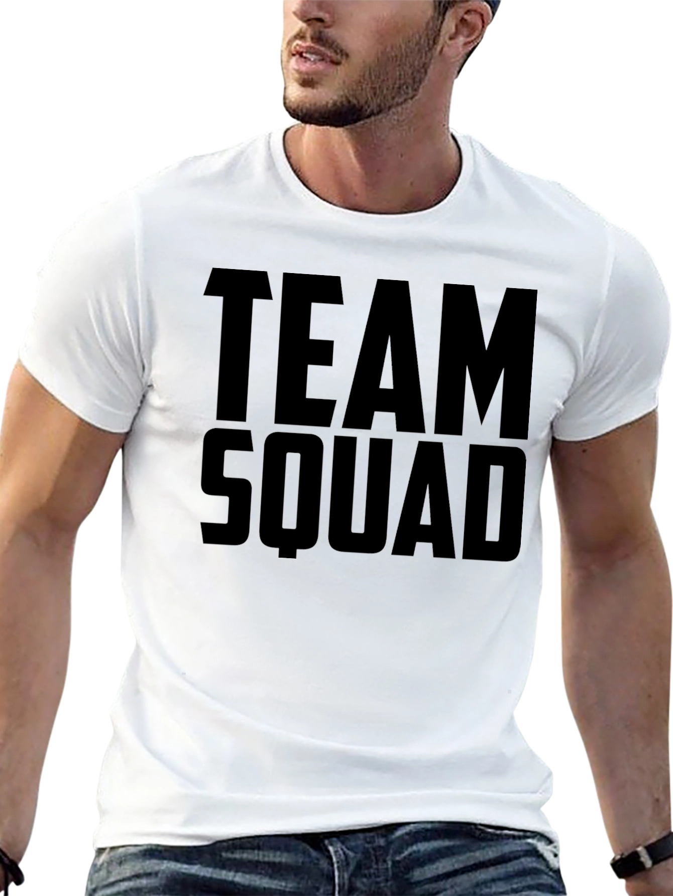 Team Squad Black Graphic T-Shirt