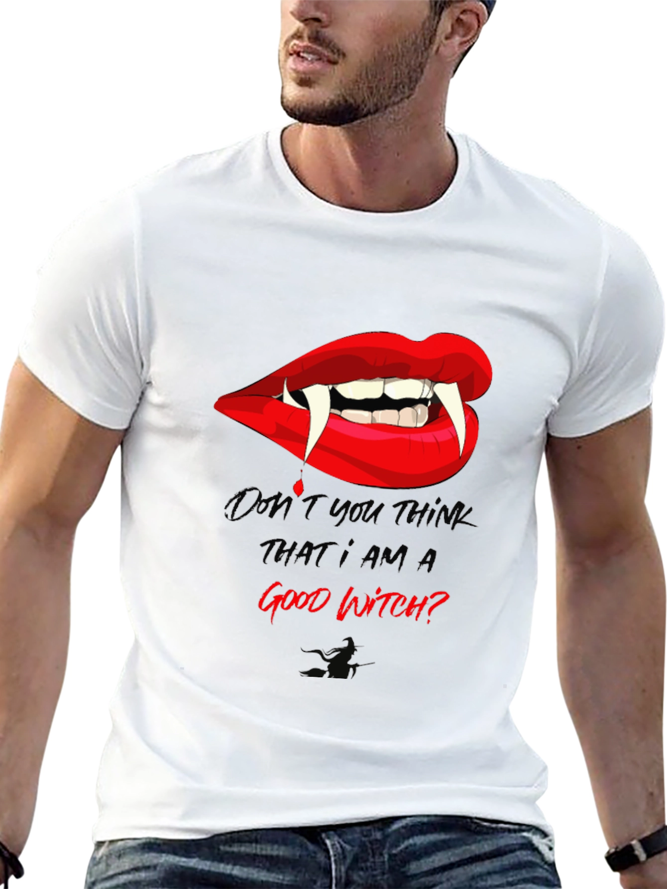 Vampire Lips Good Witch? Graphic T-Shirt