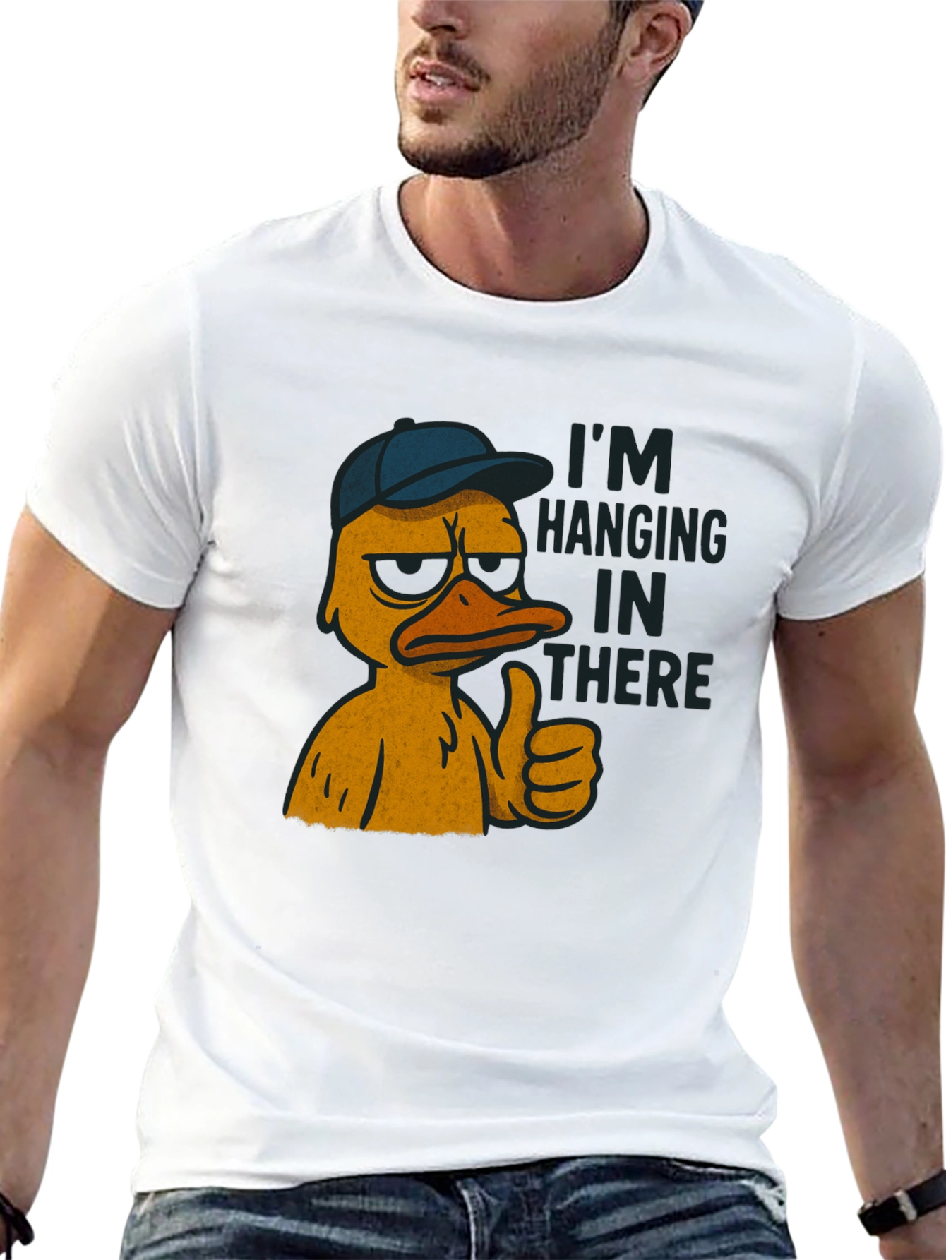 Im Hanging In There Duck T-Shirt