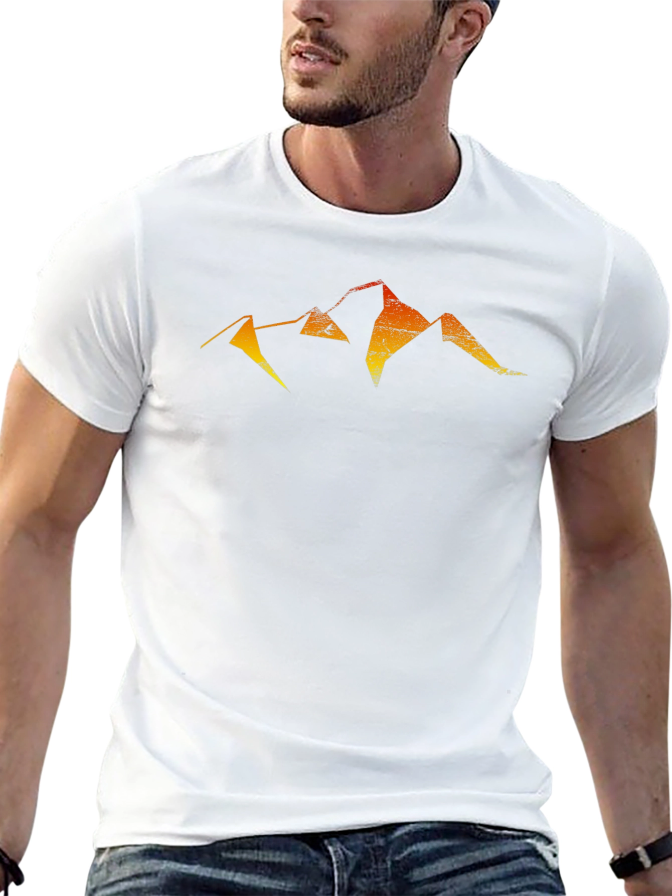 Black Mountain Graphic Tee - Distressed Print