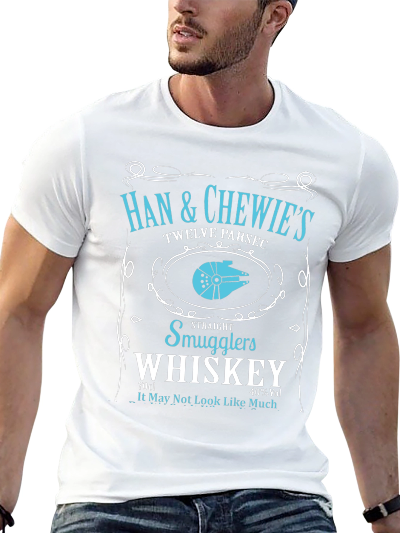 Han & Chewies Whiskey Label T-Shirt