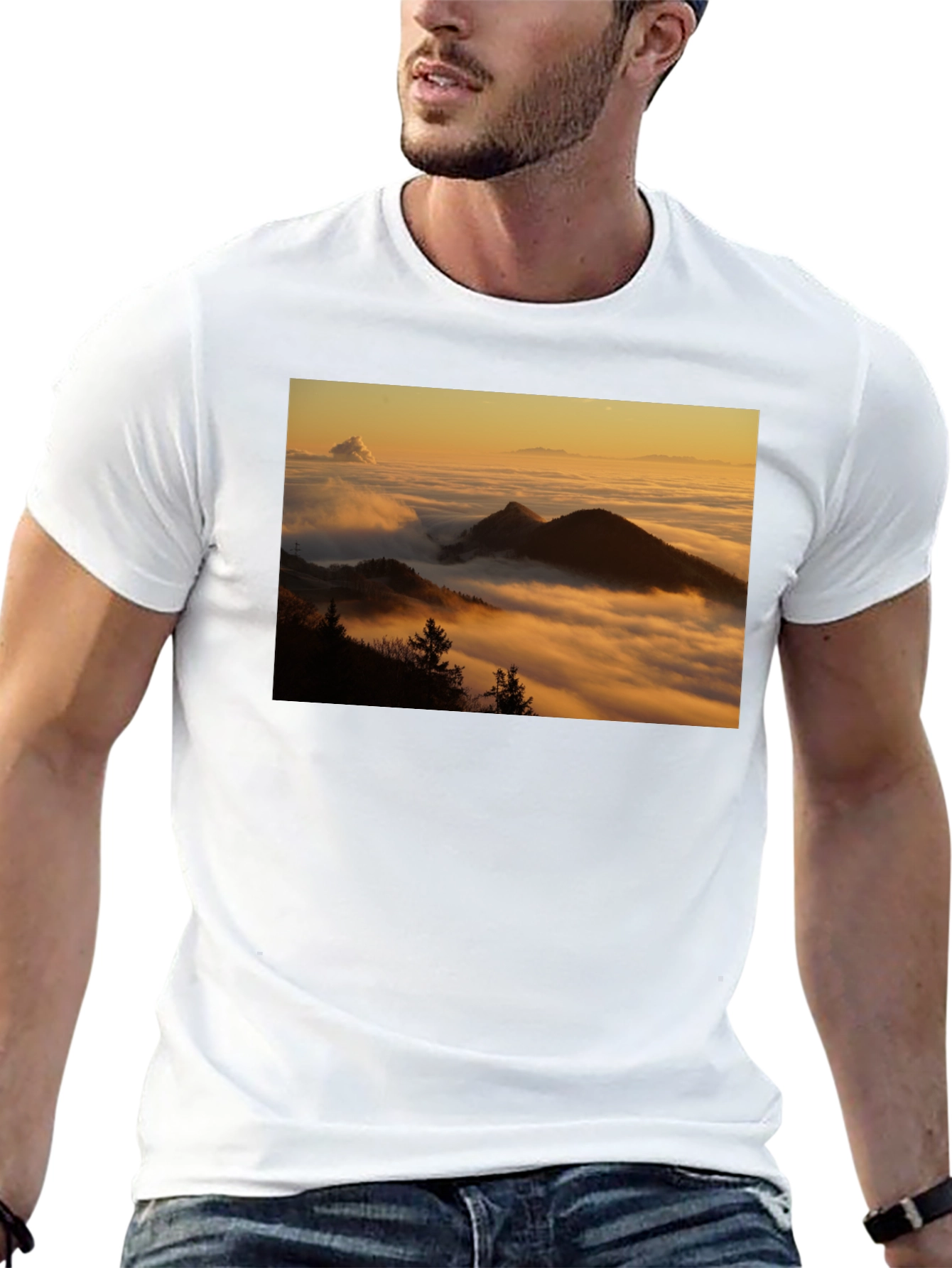 Mountain View Graphic Tee - Black
