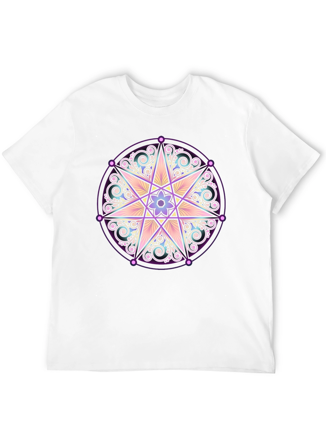 Mystic Star Mandala Graphic T-Shirt