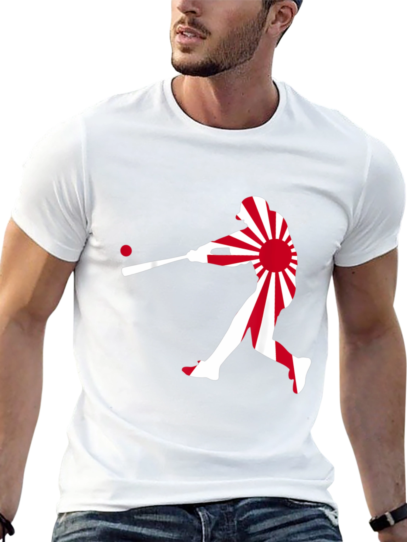Baseball Japan Flag T-Shirt