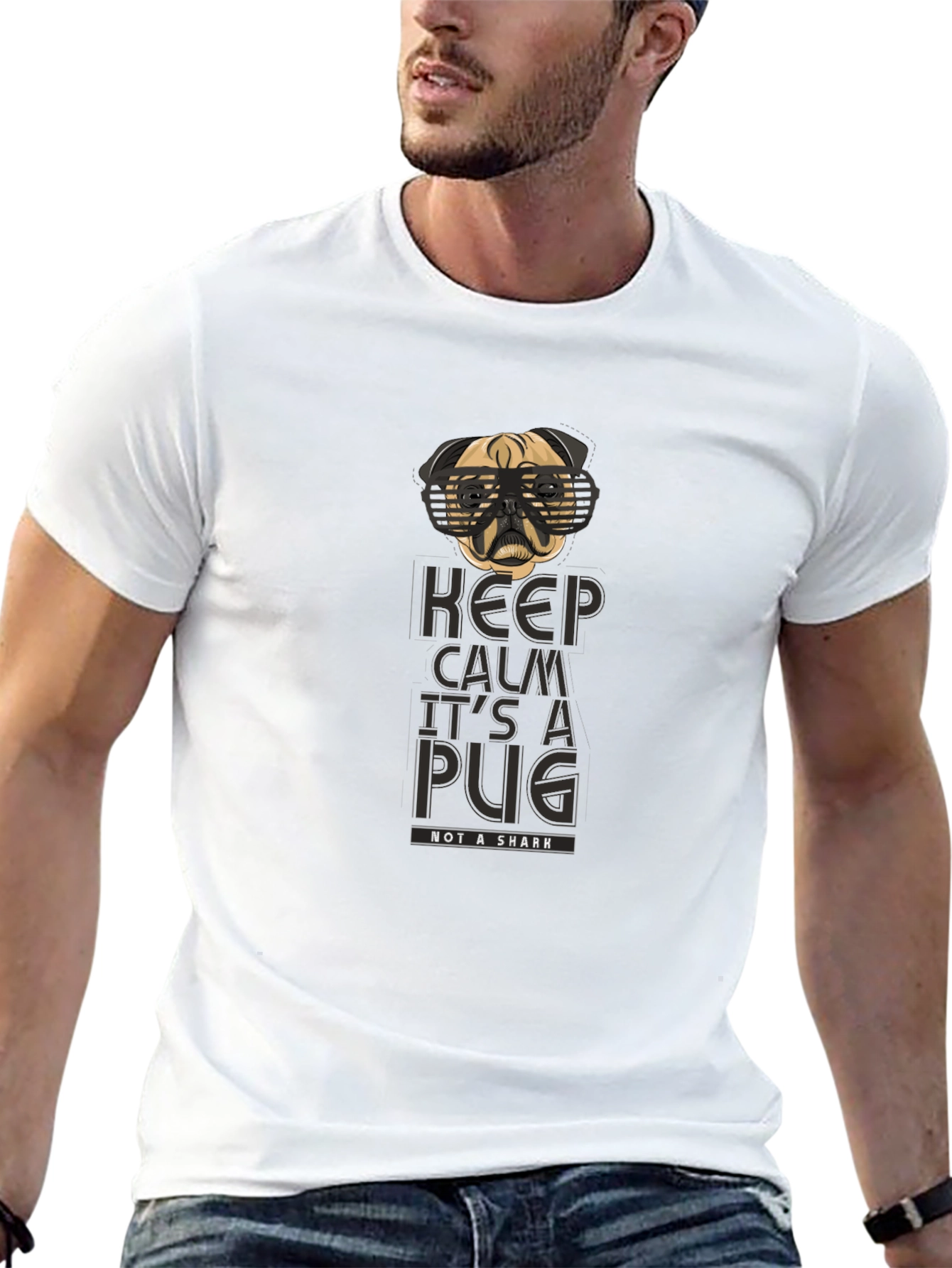 Keep Calm Its a Pug Graphic Tee
