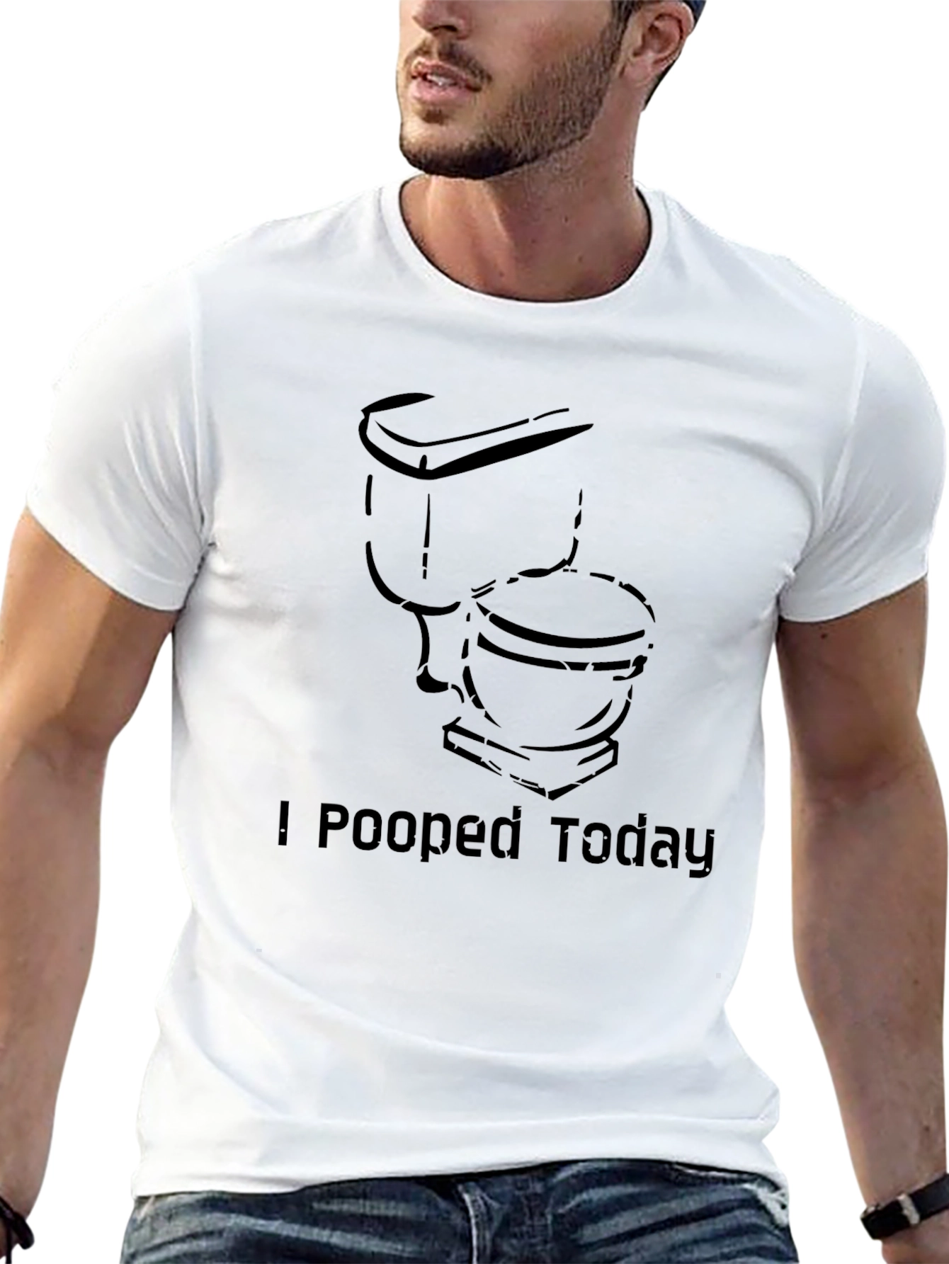 I Pooped Today Graphic Tee - Adult Humor
