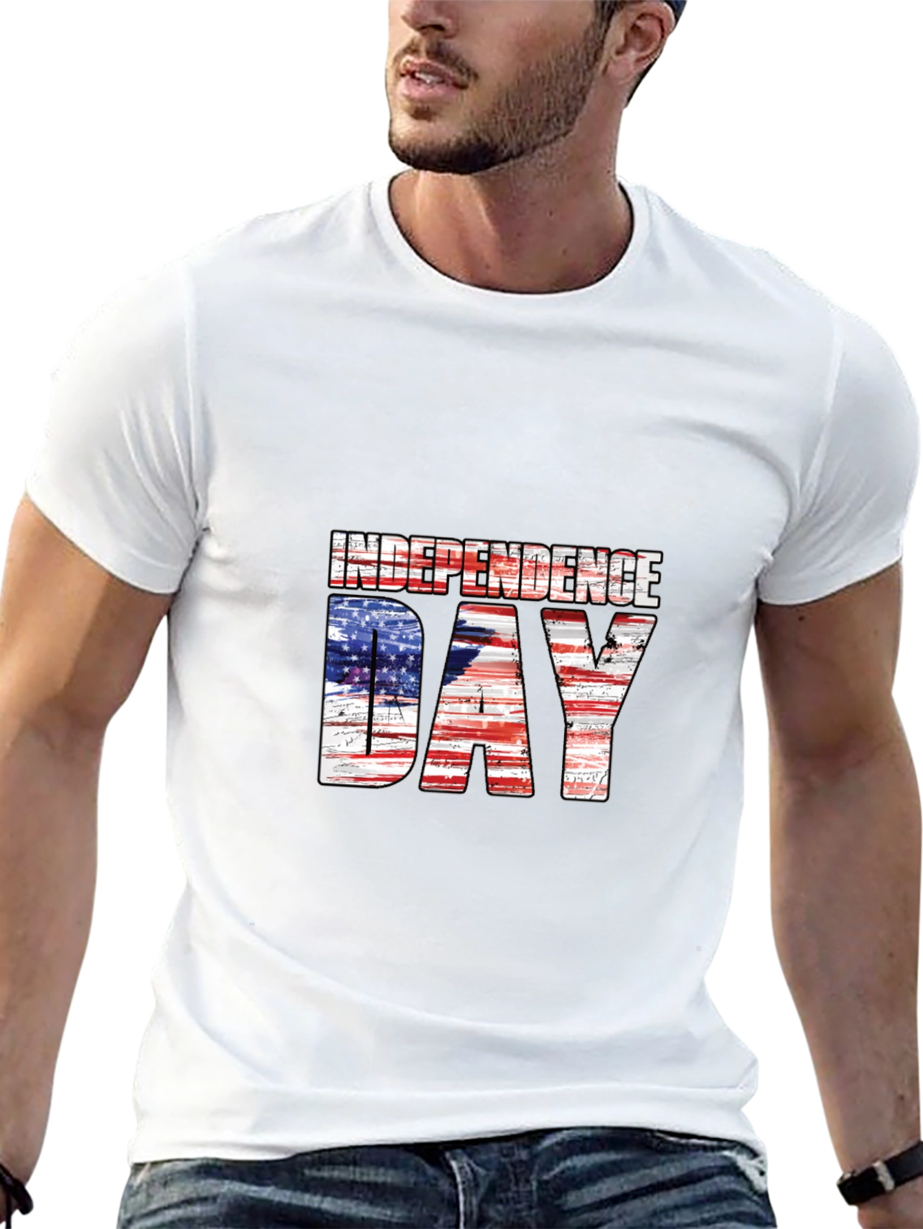 Independence Day USA Flag Graphic Tee