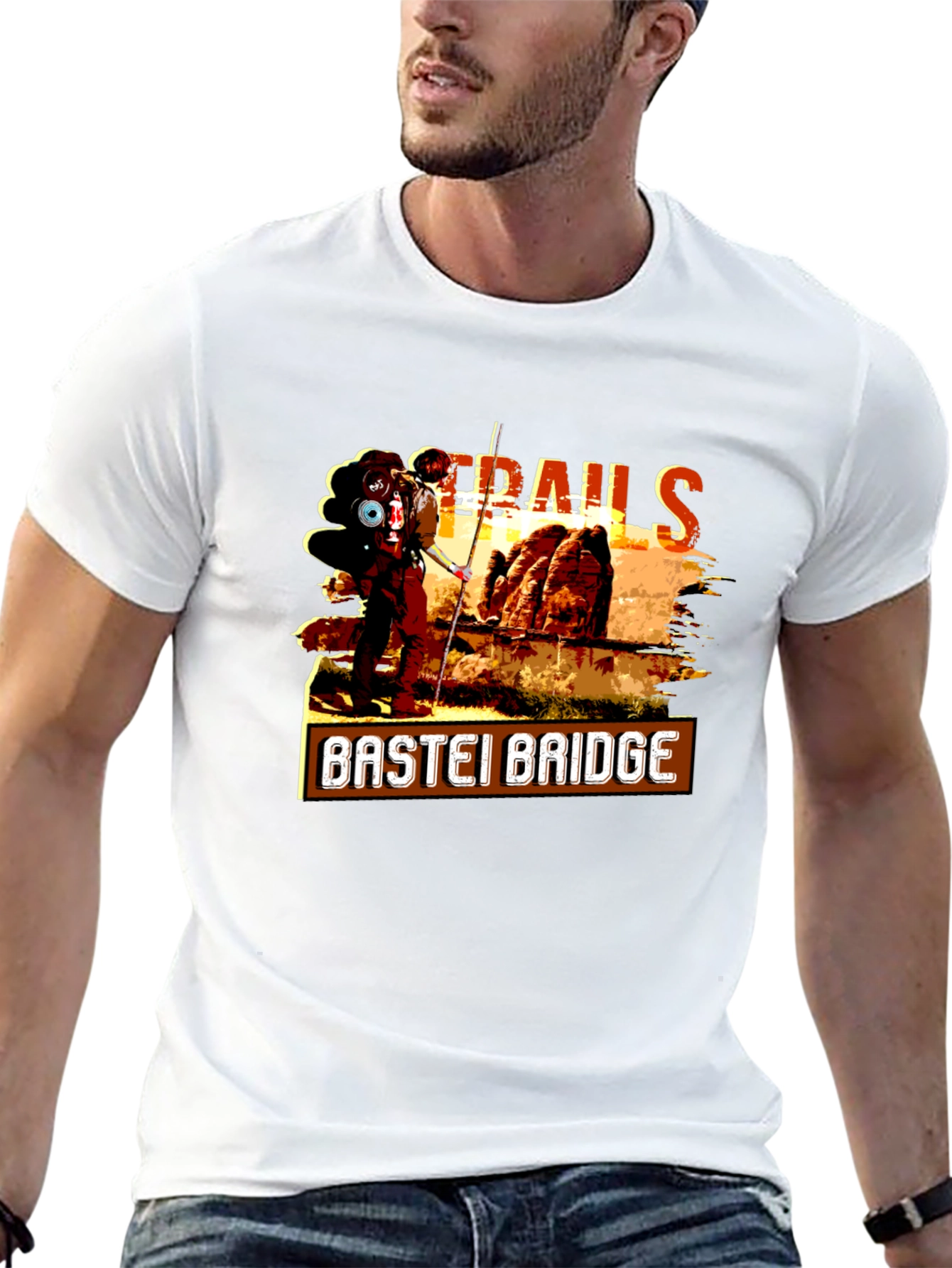 Bastei Bridge Trails Graphic T-Shirt