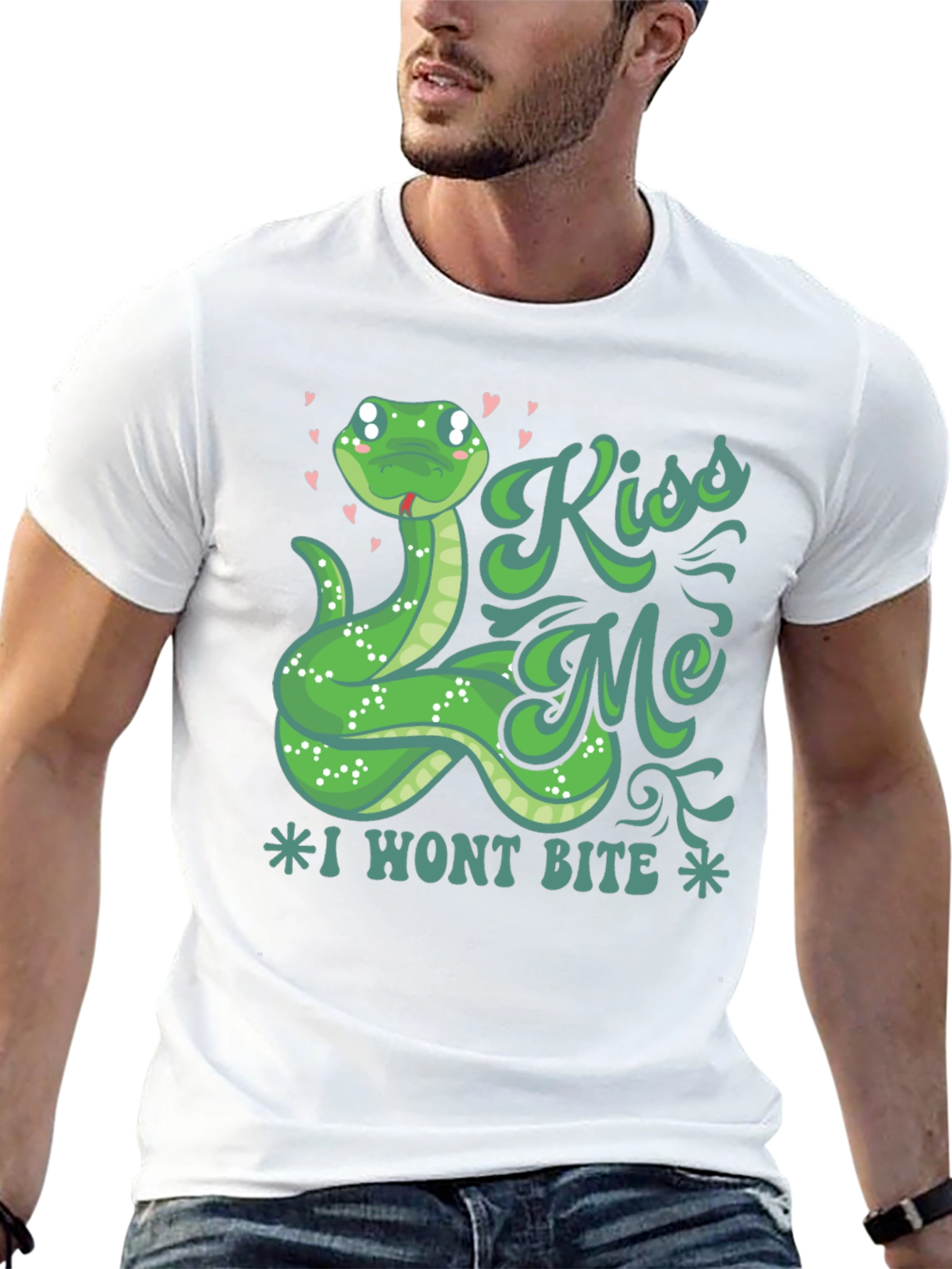 Kiss Me Snake T-Shirt - I Wont Bite