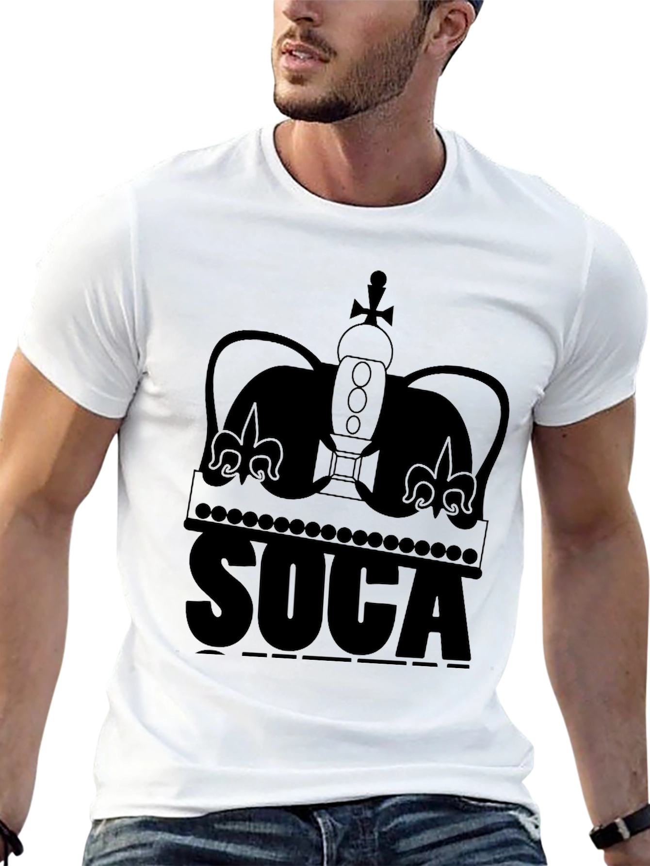 SOCA Crown Graphic Black T-Shirt