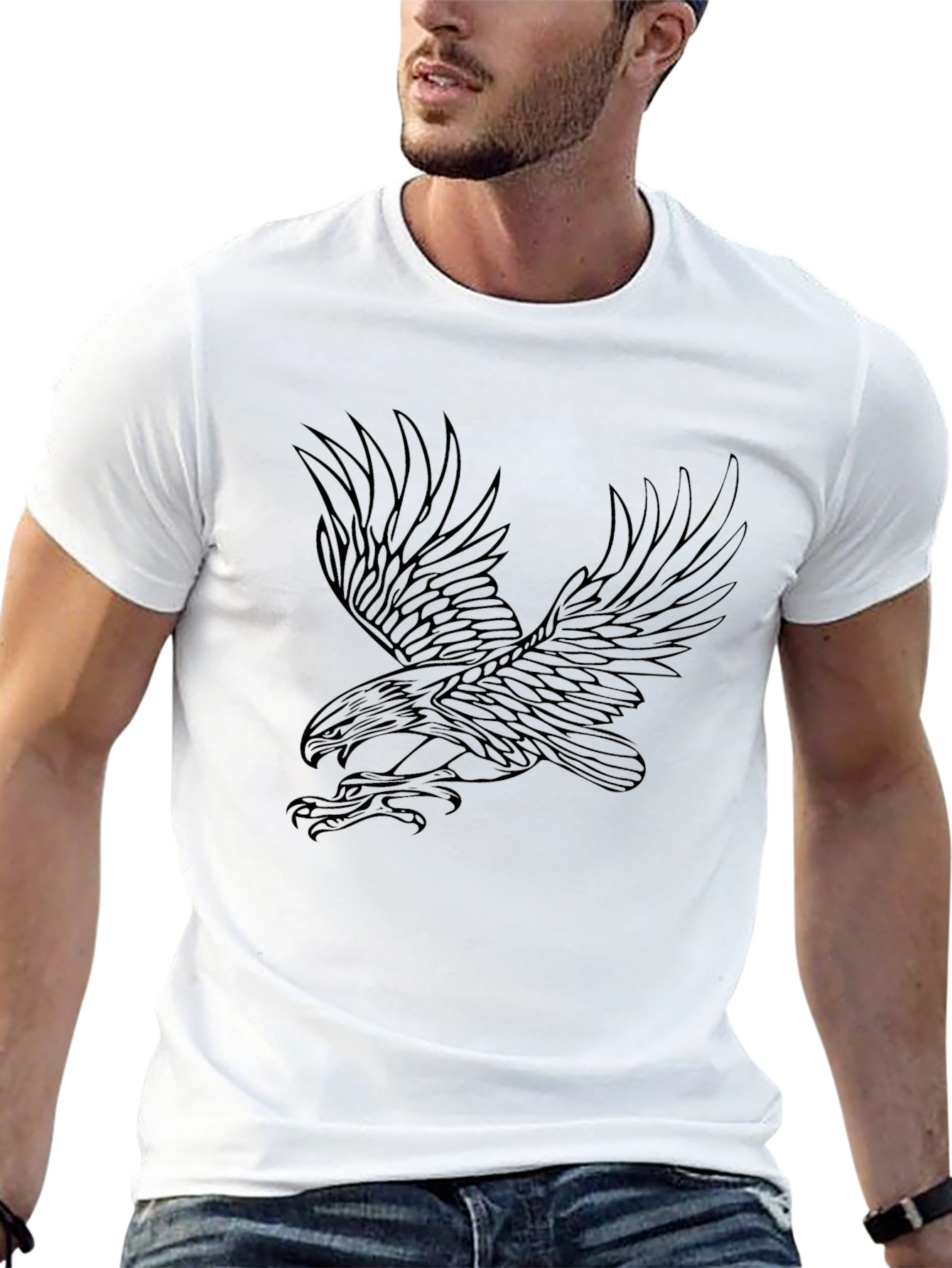Eagle Graphic Black T-Shirt | Mens Fashion Tee
