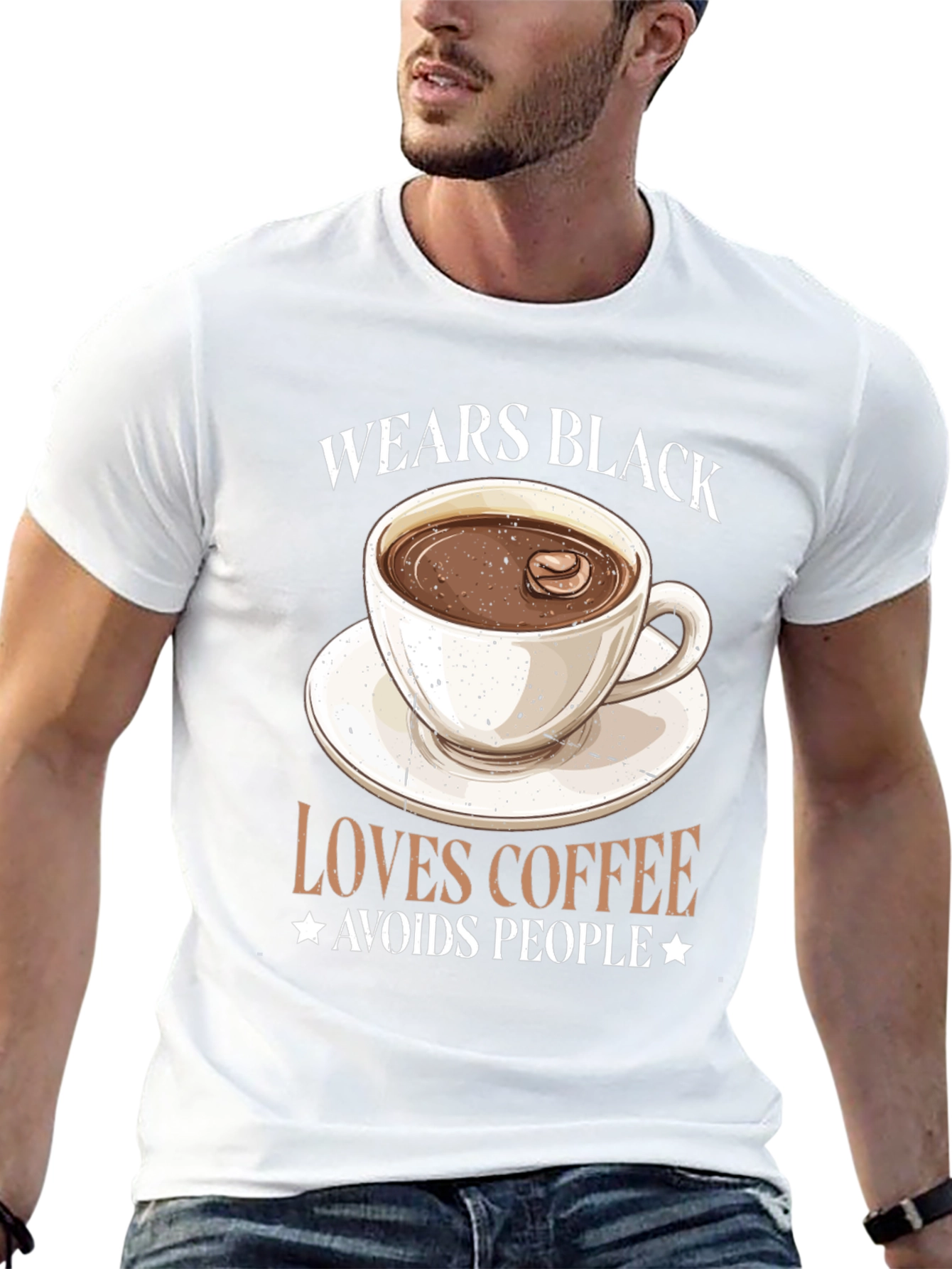Coffee Lover Black Graphic Tee
