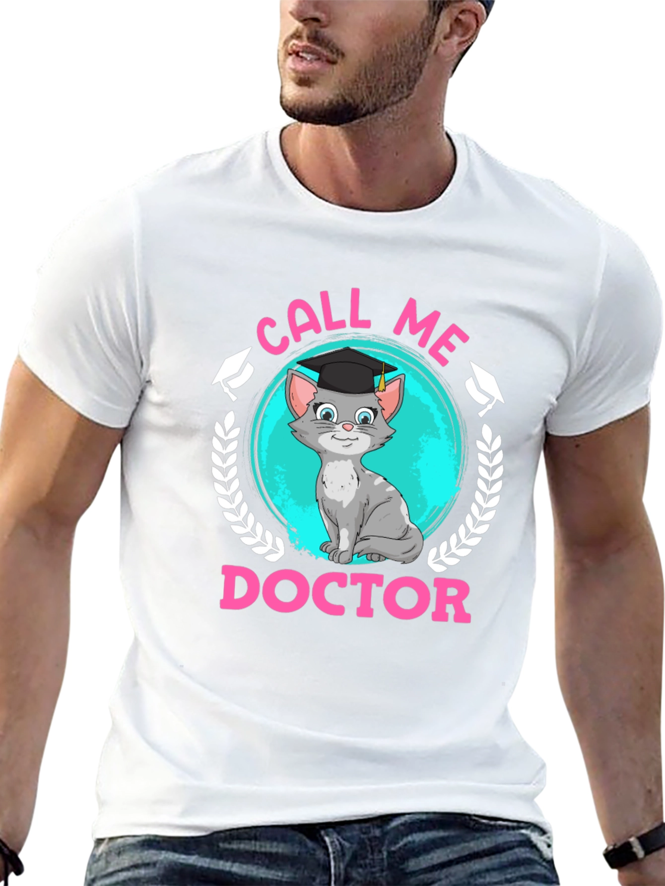 Call Me Doctor Cat Graduation T-Shirt